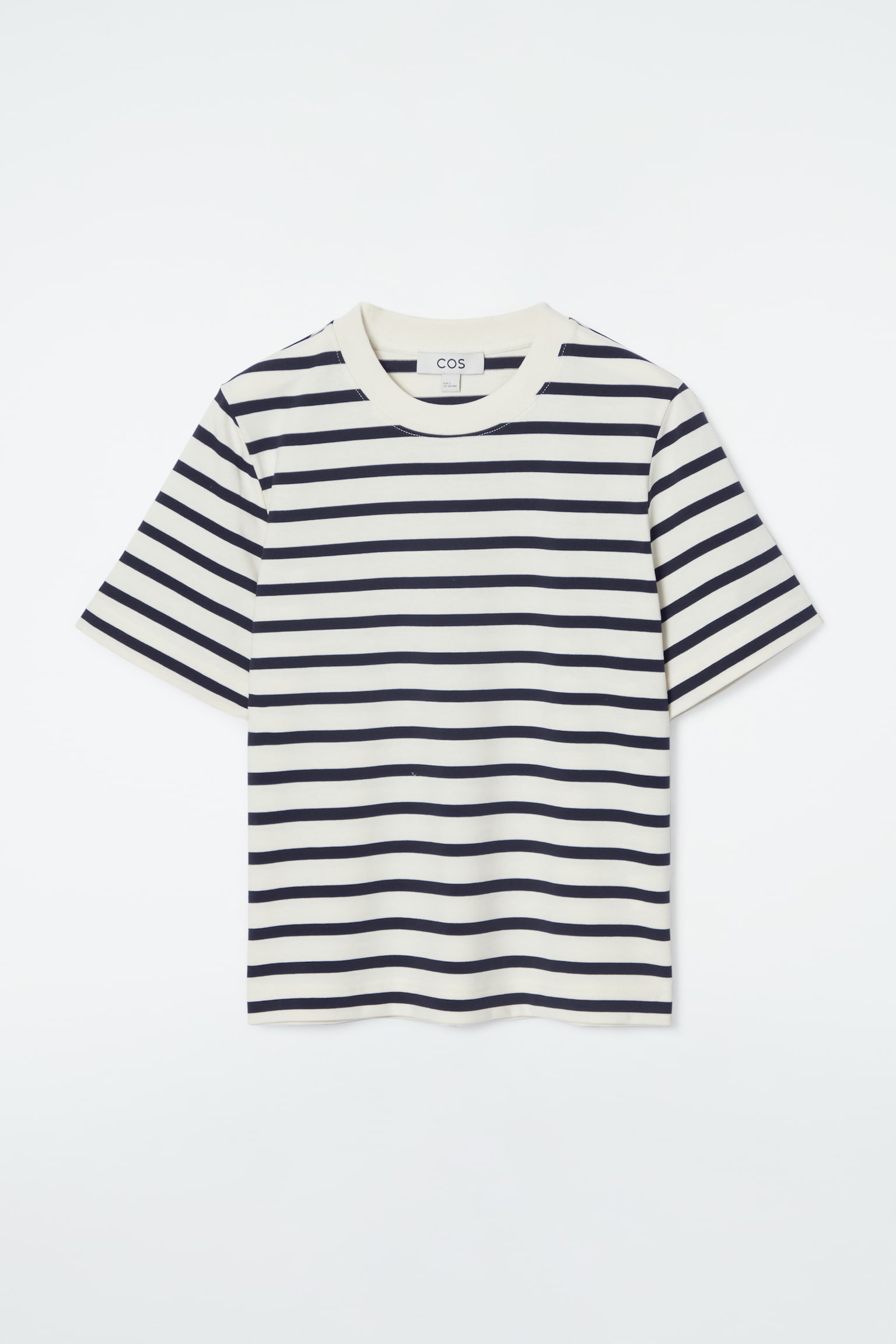 SCHLICHTES T-SHIRT MIT NORMALER PASSFORM - NAVYBLAU/WEISS/STREIFEN/KHAKI/Hellbeige/WEISS/SCHWARZ/ROSA/NAVYBLAU/NAVYBLAU/GRAU MELIERT/ORANGE/WEISS/GESTREIFT/Schwarz/WEISS/KOBALTBLAU - 2