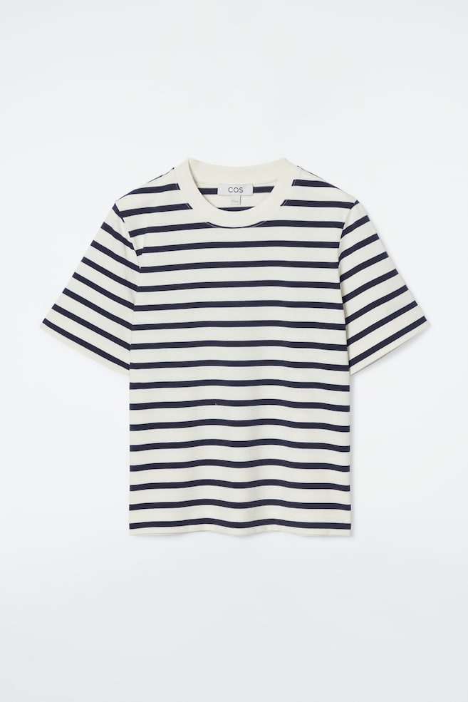 CLEAN CUT - CAMISETA MANGA CORTA REGULAR FIT - AZUL MARINO/BLANCO/A RAYAS/Negro - 1