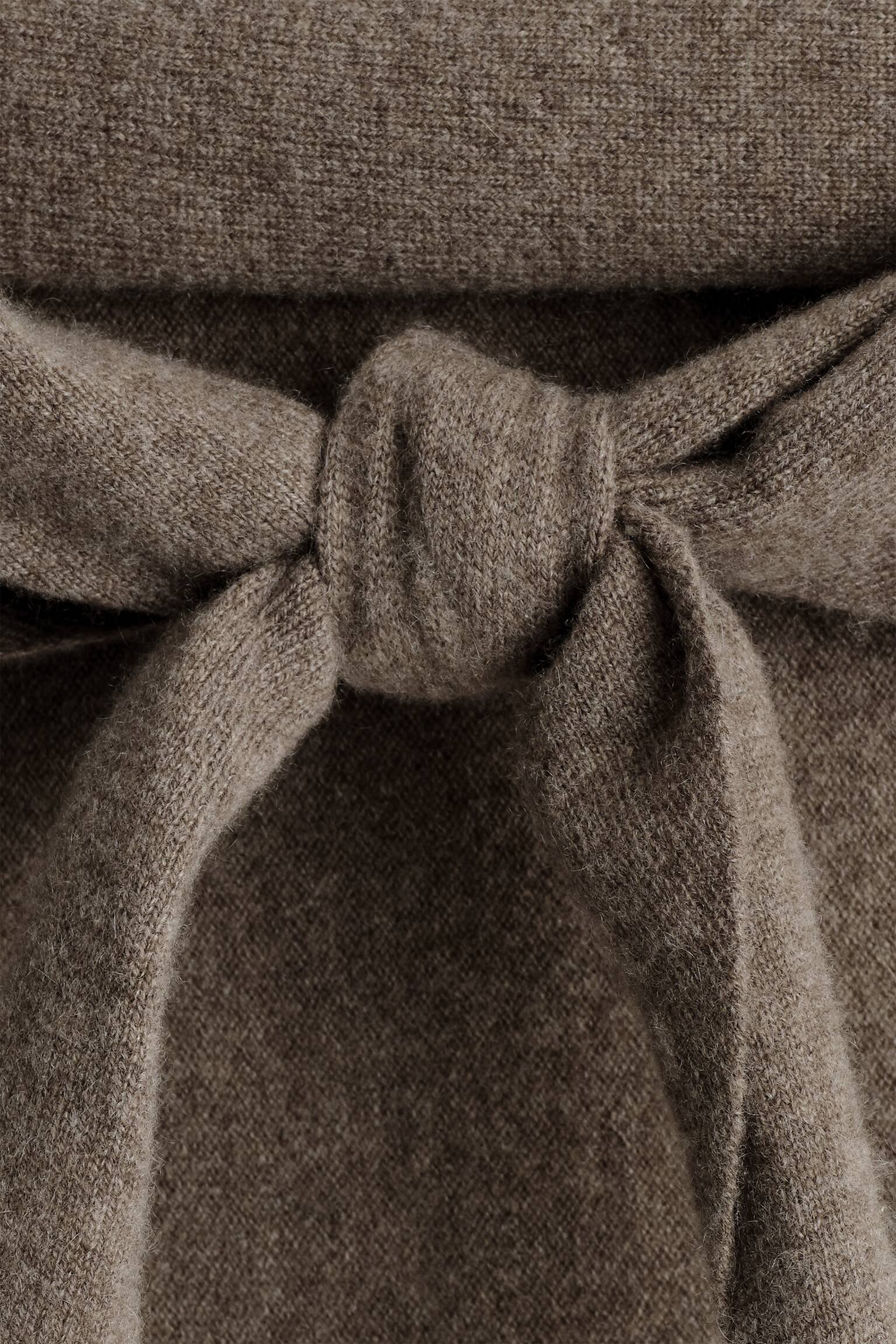 TRIANGLE EN CACHEMIRE - BRUN - 3