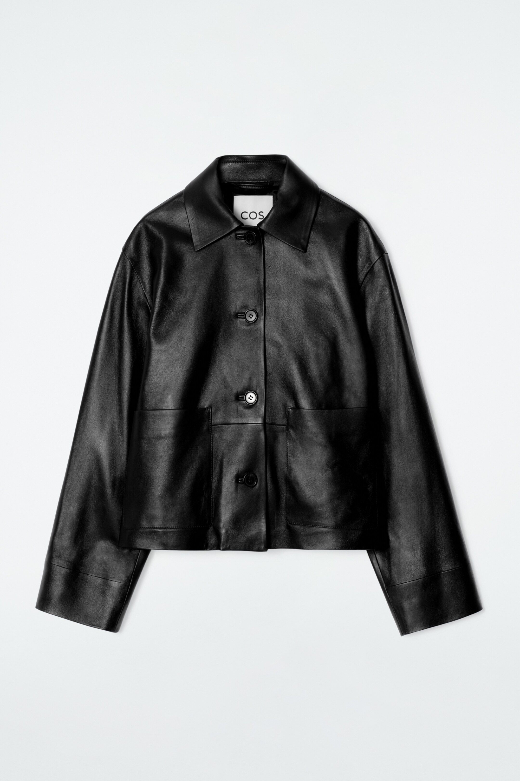 Visualizza immagine più grande: GIACCA IN PELLE SQUADRATA CON COLLETTO - NERO - DONNA | H&M IT 6