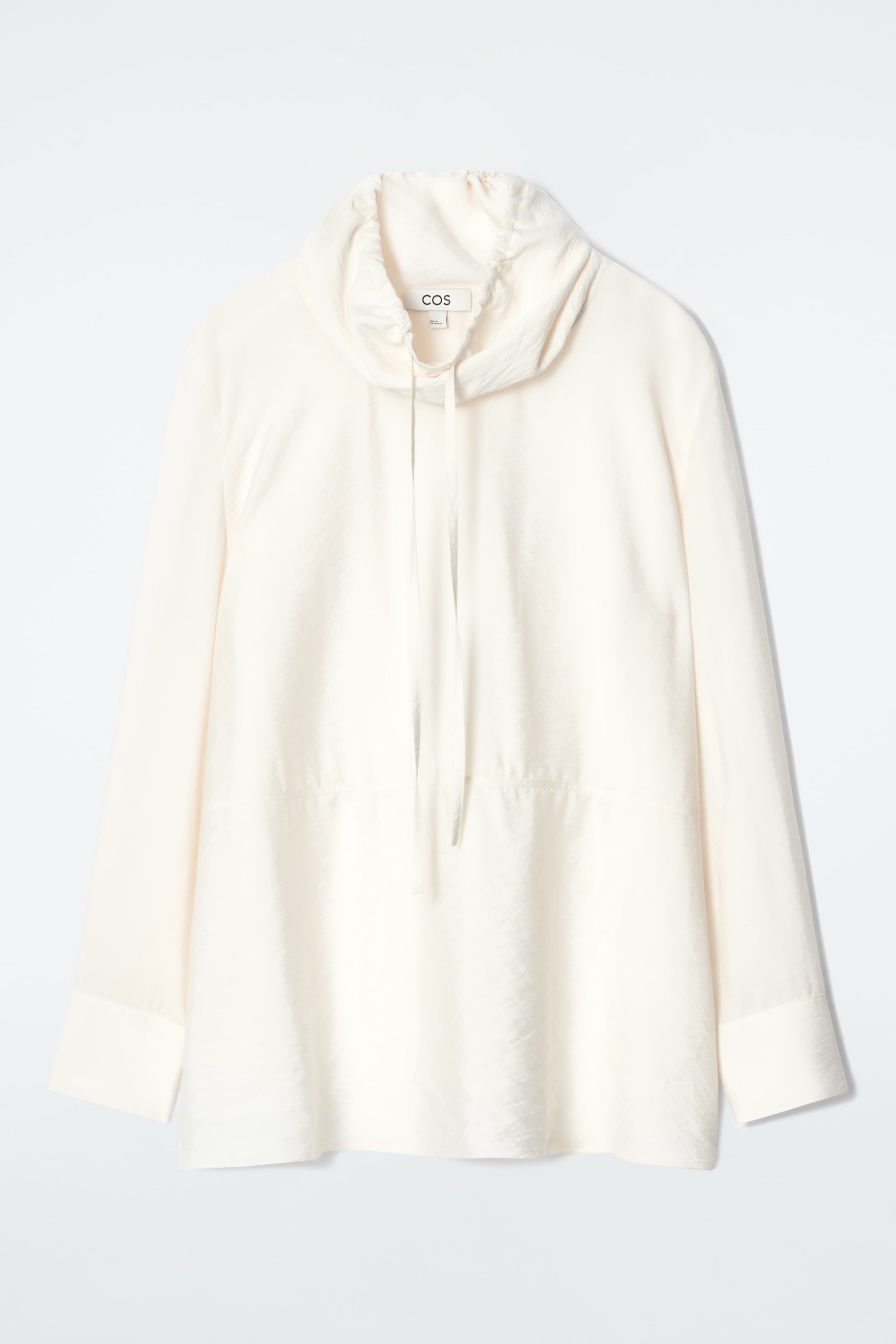 Visualizza immagine più grande: CAMICETTA CON COLLO A IMBUTO E COULISSE - AVORIO - DONNA | H&M IT 7