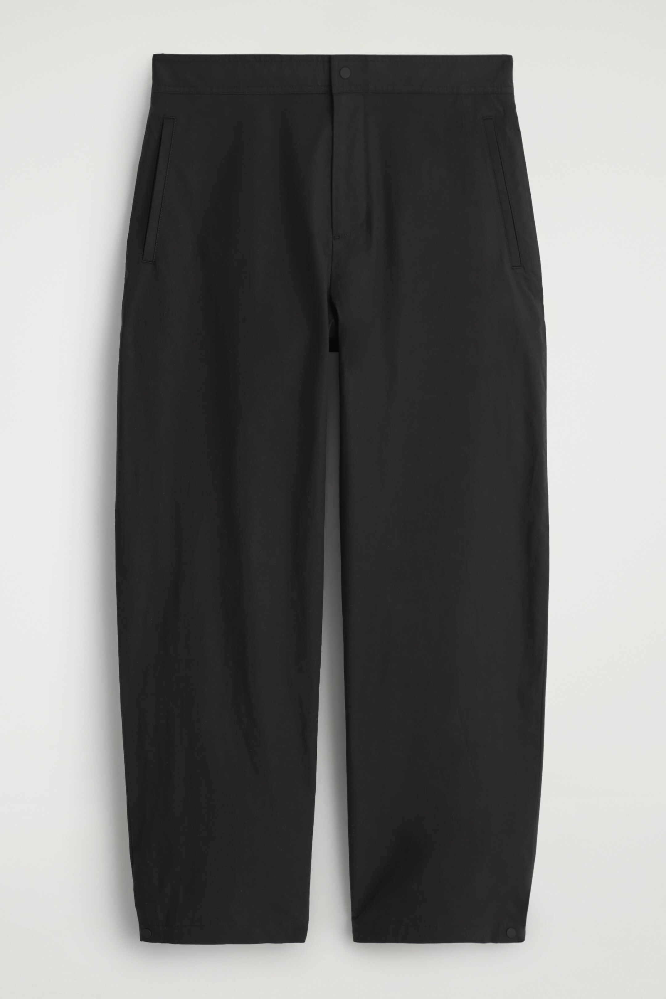 Ingrandisci l'immagine: COTTON BARREL-LEG TROUSERS - BLACK - UOMO | H&M CH 6