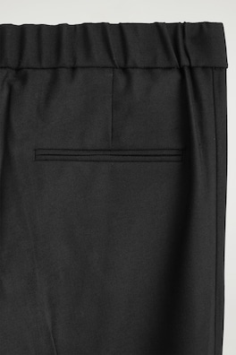 TAILORED STRAIGHT-LEG PANTS — CARBON 6