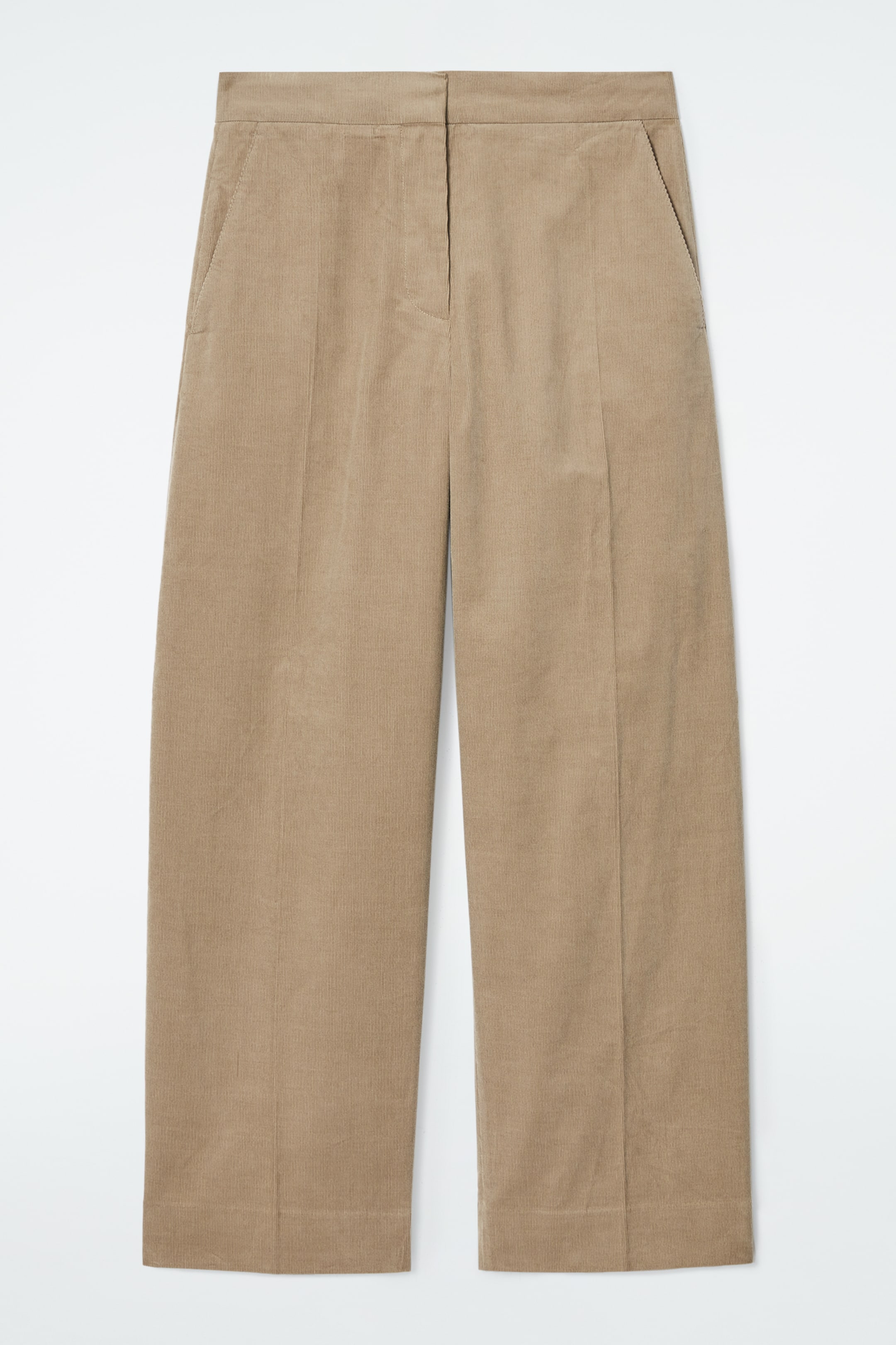 View larger image: CROPPED CORDUROY TROUSERS - BEIGE - Ladies | H&M GB 1