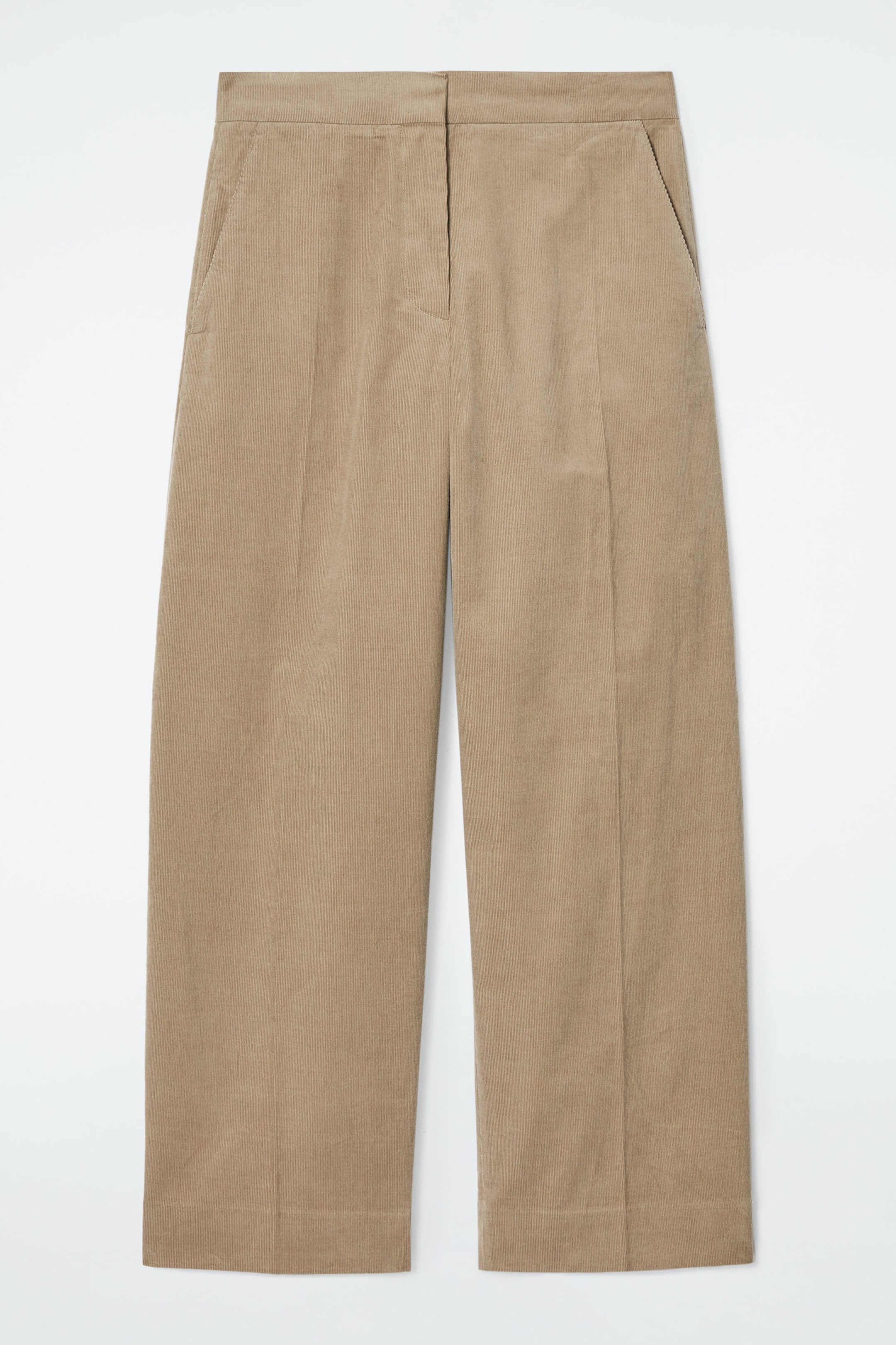 CROPPED CORDUROY TROUSERS
