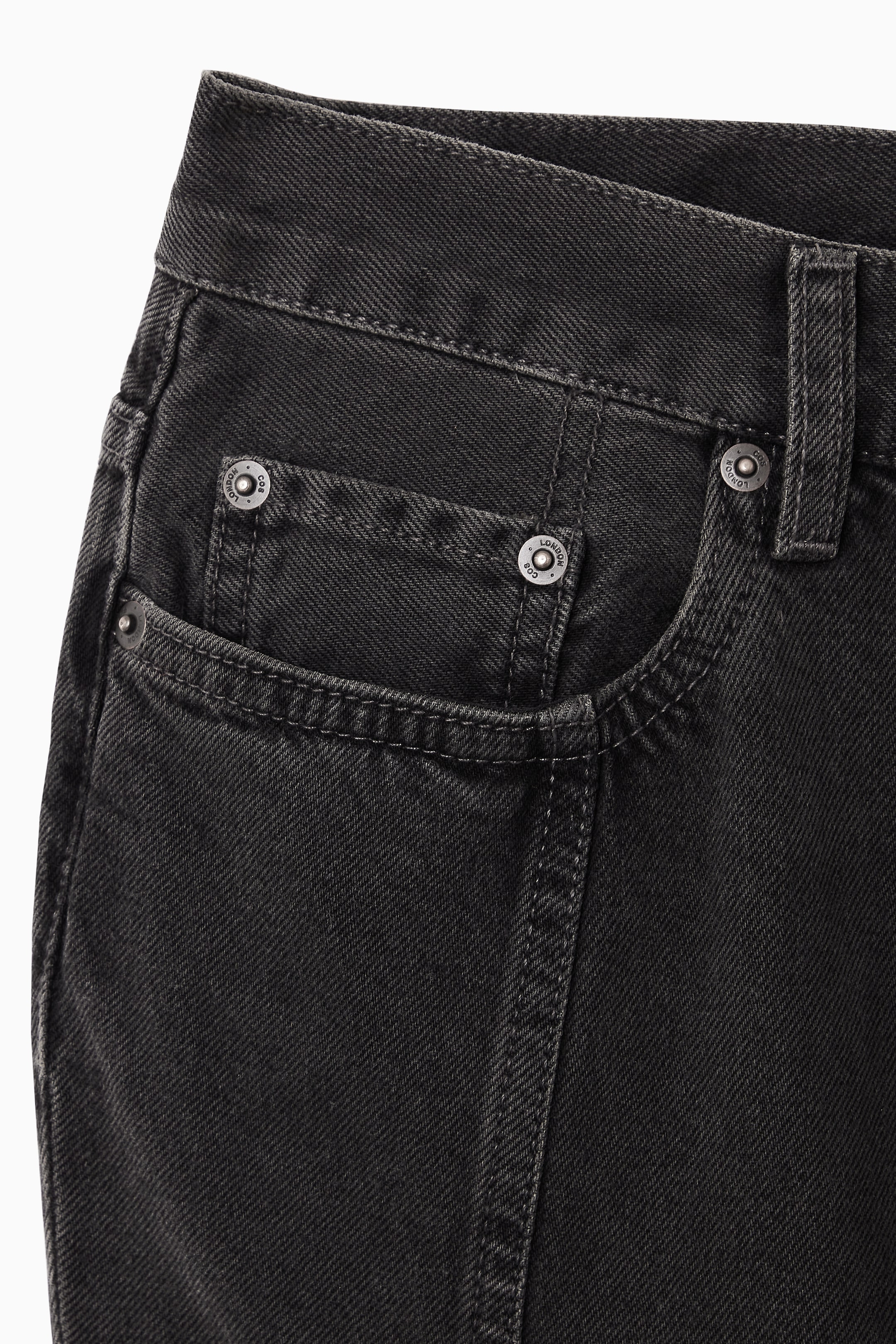 Agrandir l'image: JUPE ÉVASÉE EMPIÈCEMENTS DENIM - NOIR - FEMME | H&M CH 3