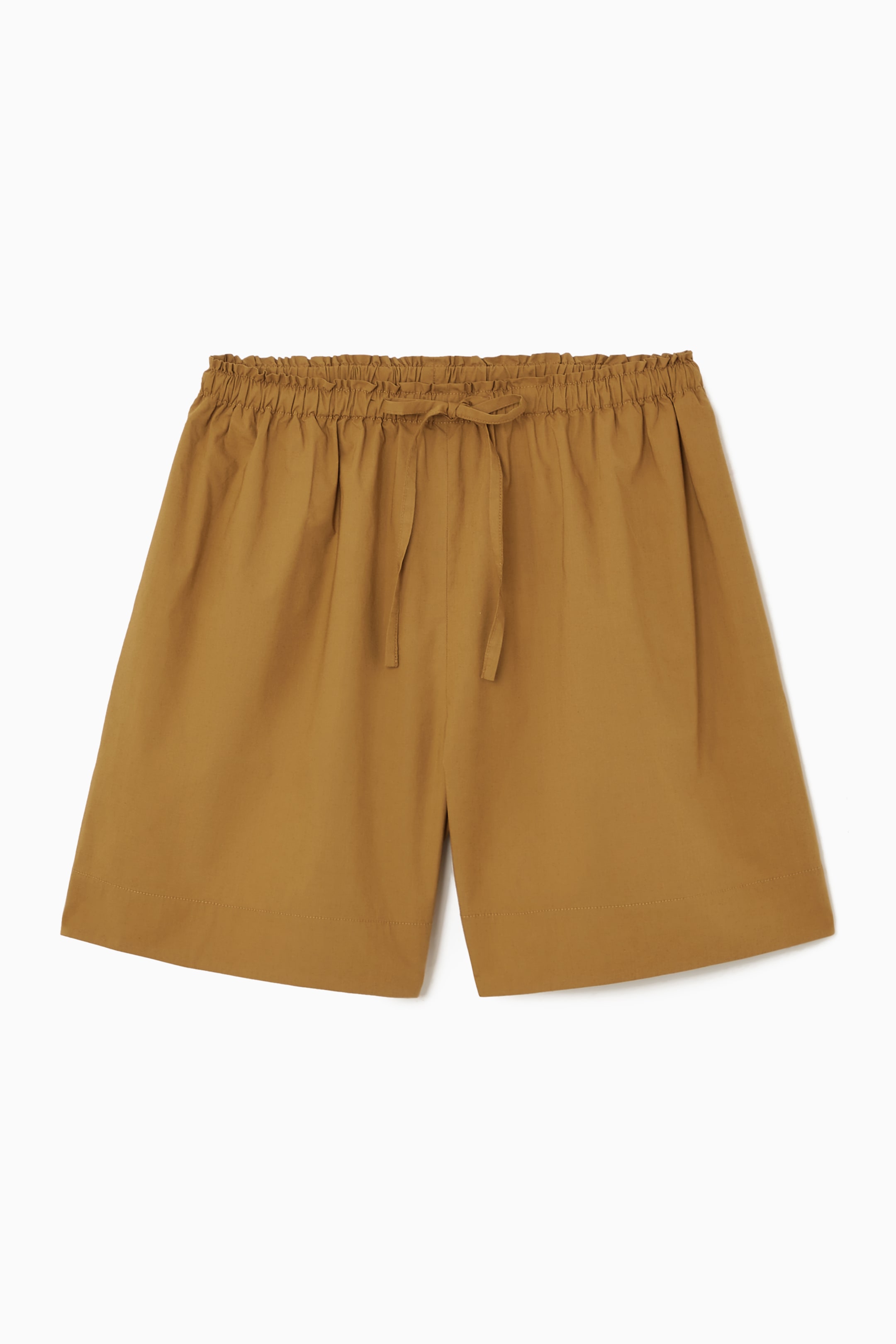 Ingrandisci l'immagine: GATHERED DRAWSTRING SHORTS - BROWN - DONNA | H&M CH 1