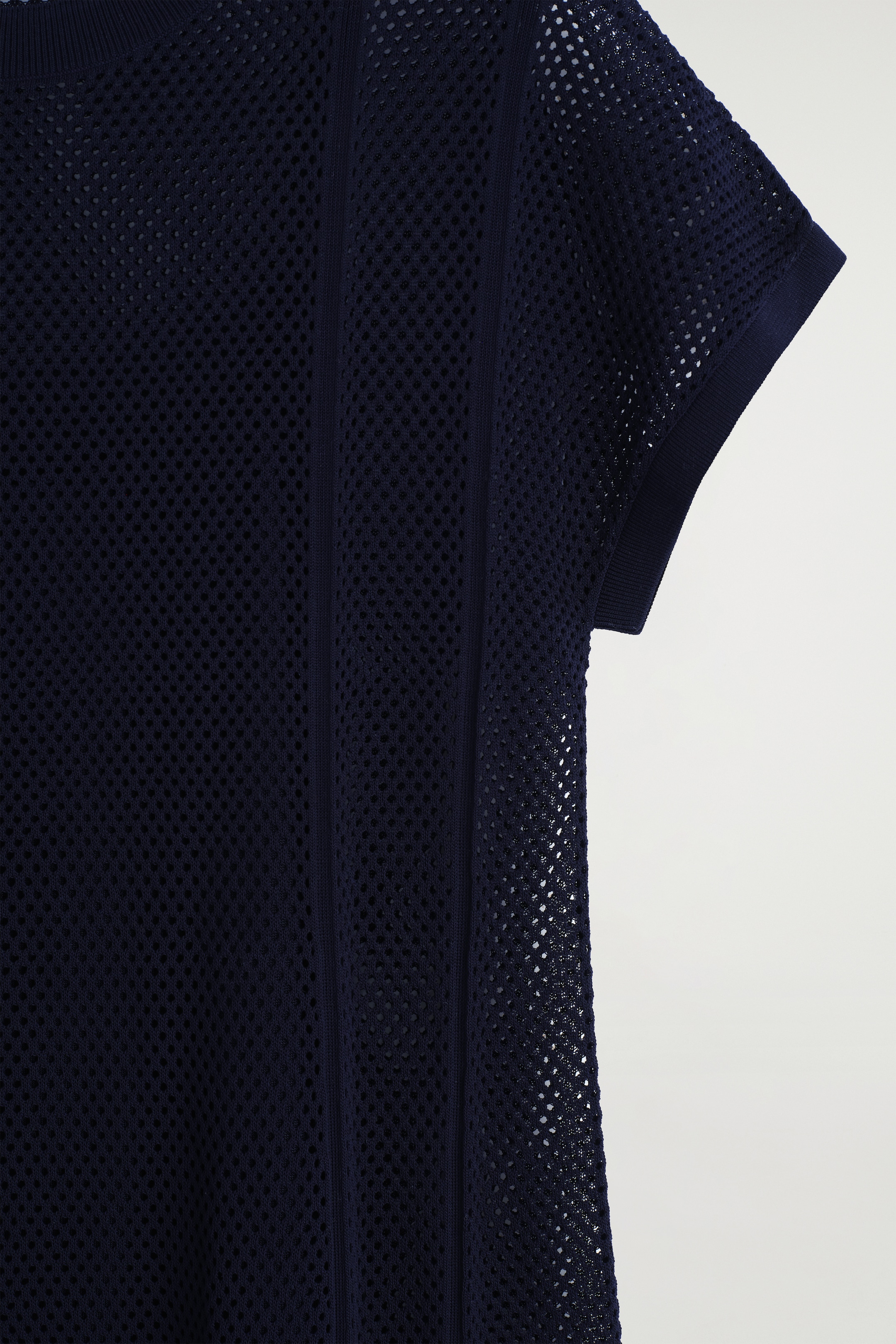 View larger image: POINTELLE-KNIT COTTON MAXI DRESS - NAVY - Ladies | H&M GB 6