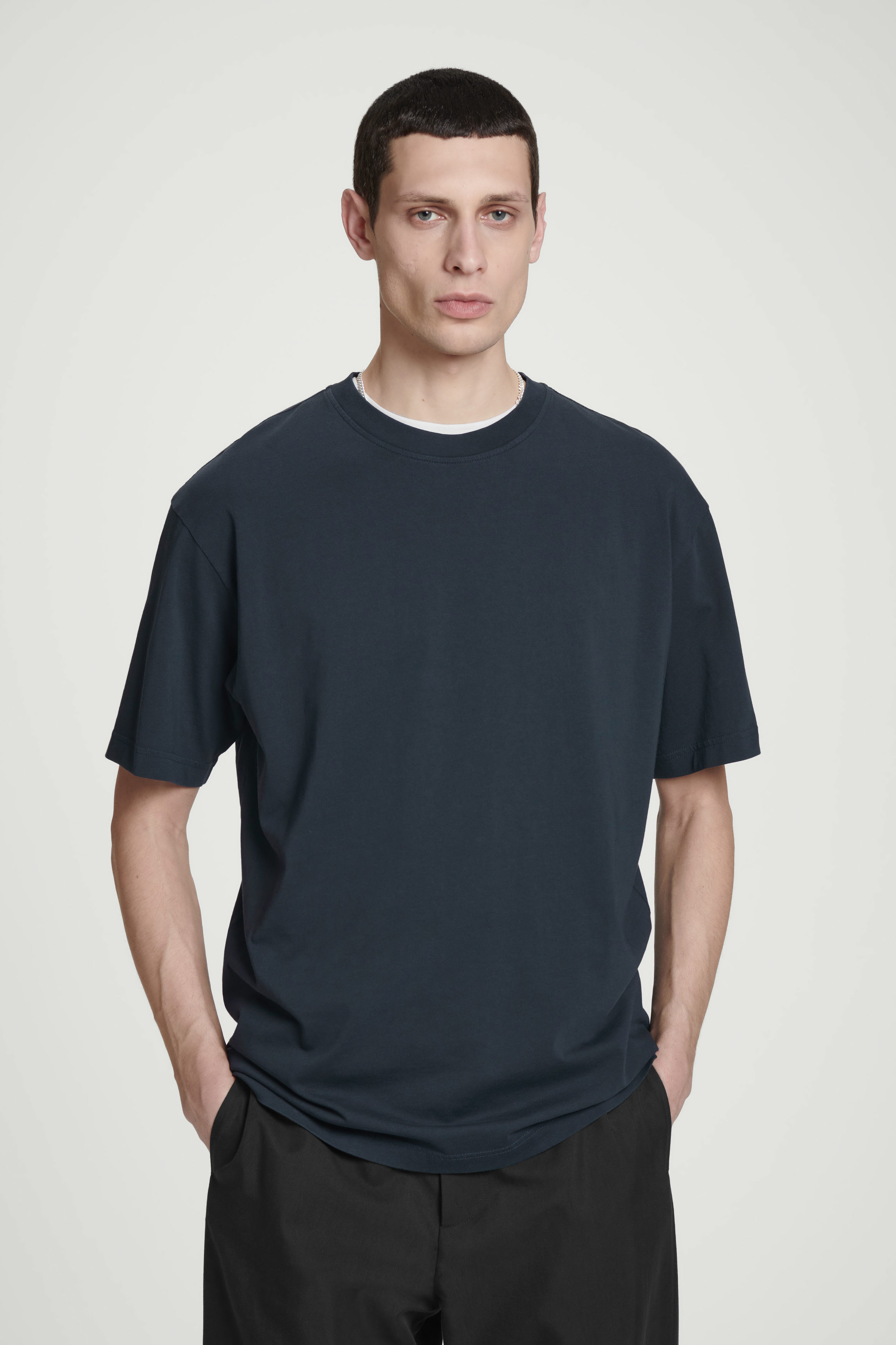 Buy Black/Slate/Grey Marl/White/Navy/Blue Slim Fit Essential