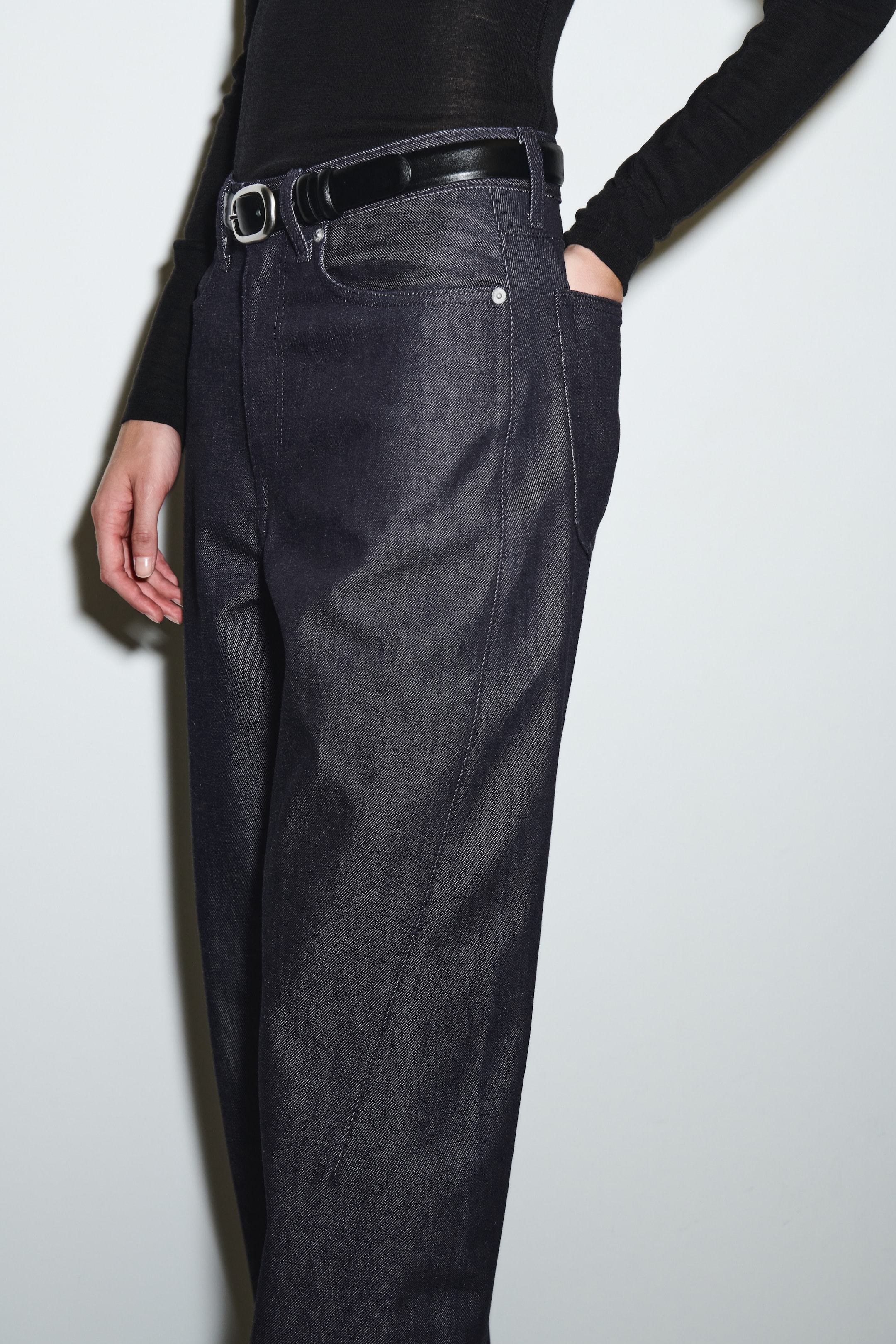 Grotere afbeelding bekijken: barrel-leg denimbroek - INDIGO - DAMES | H&M BE 4