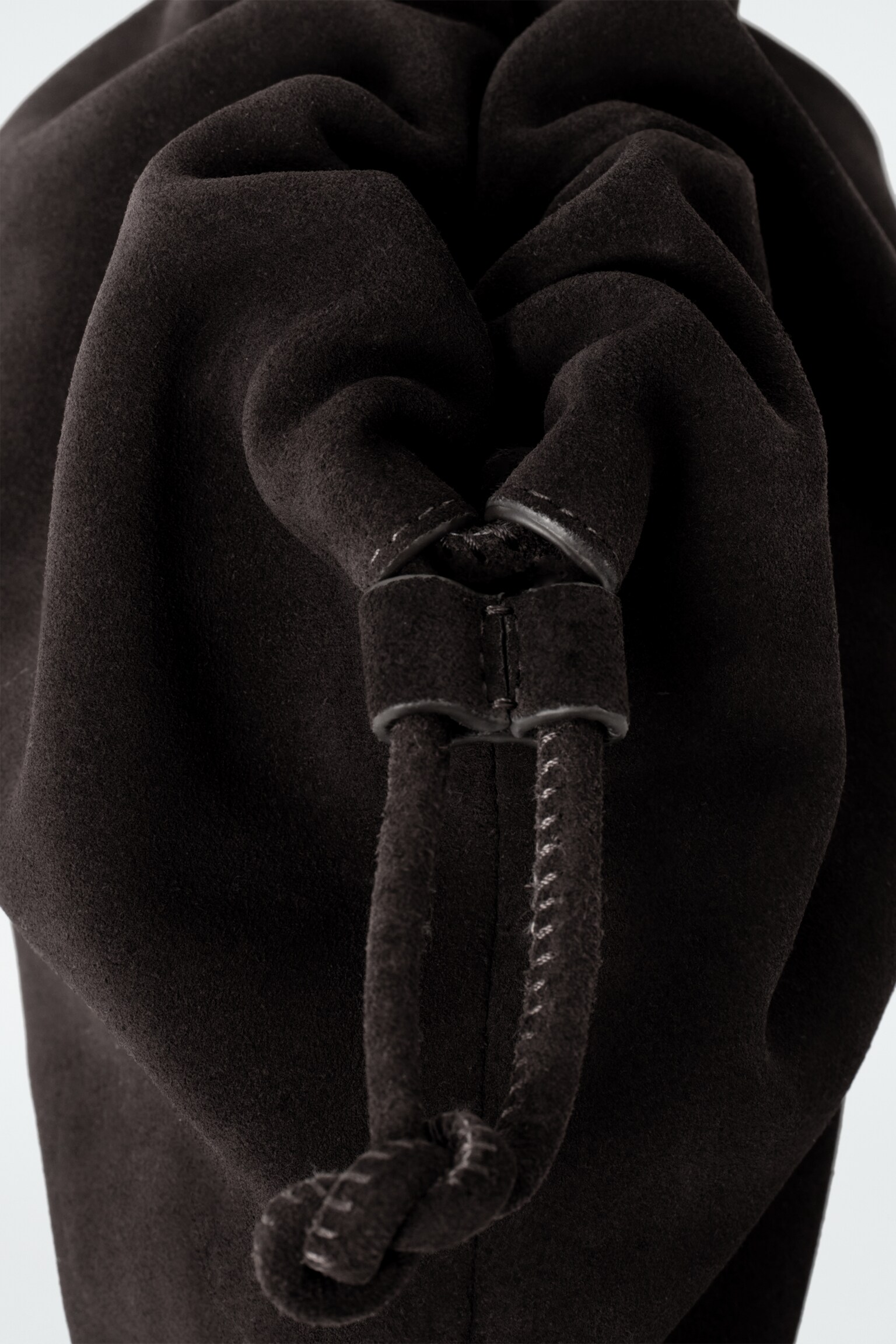 POCHETTE CAVATELLI MINI IN PELLE SCAMOSCIATA - MARRONE - 6