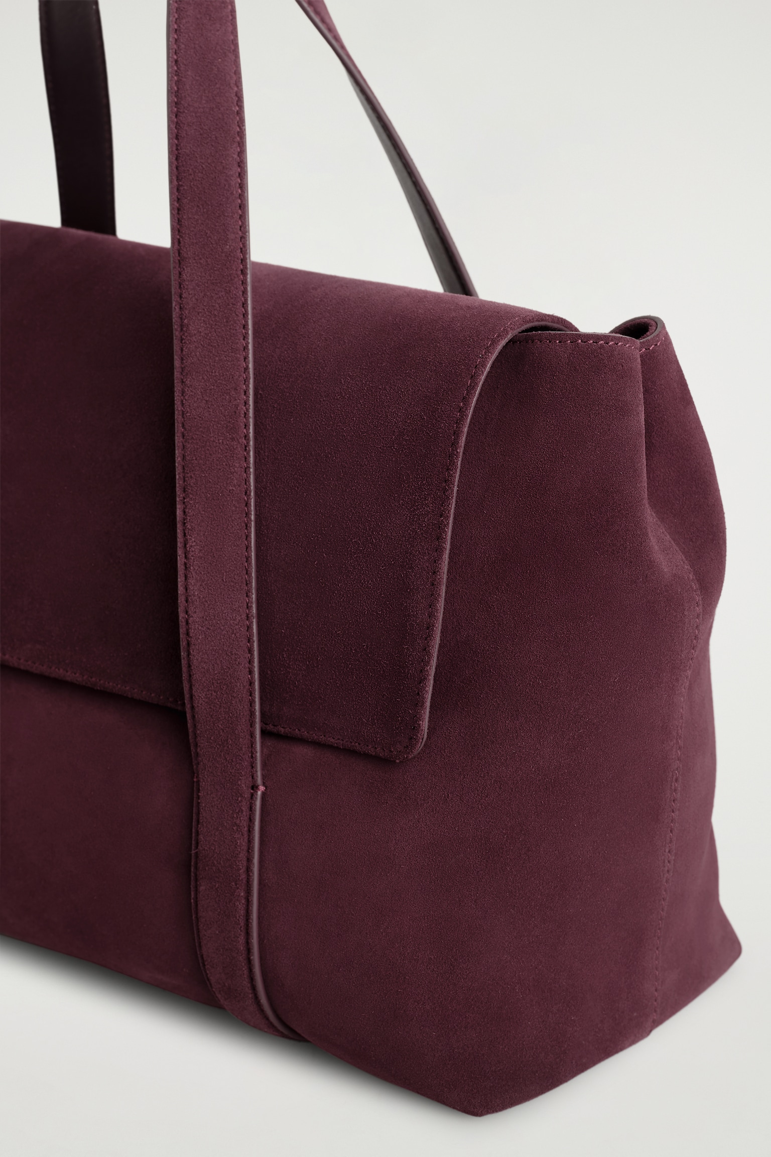 EASEL TOTE BAG - SUEDE - BORDEAUX - 4