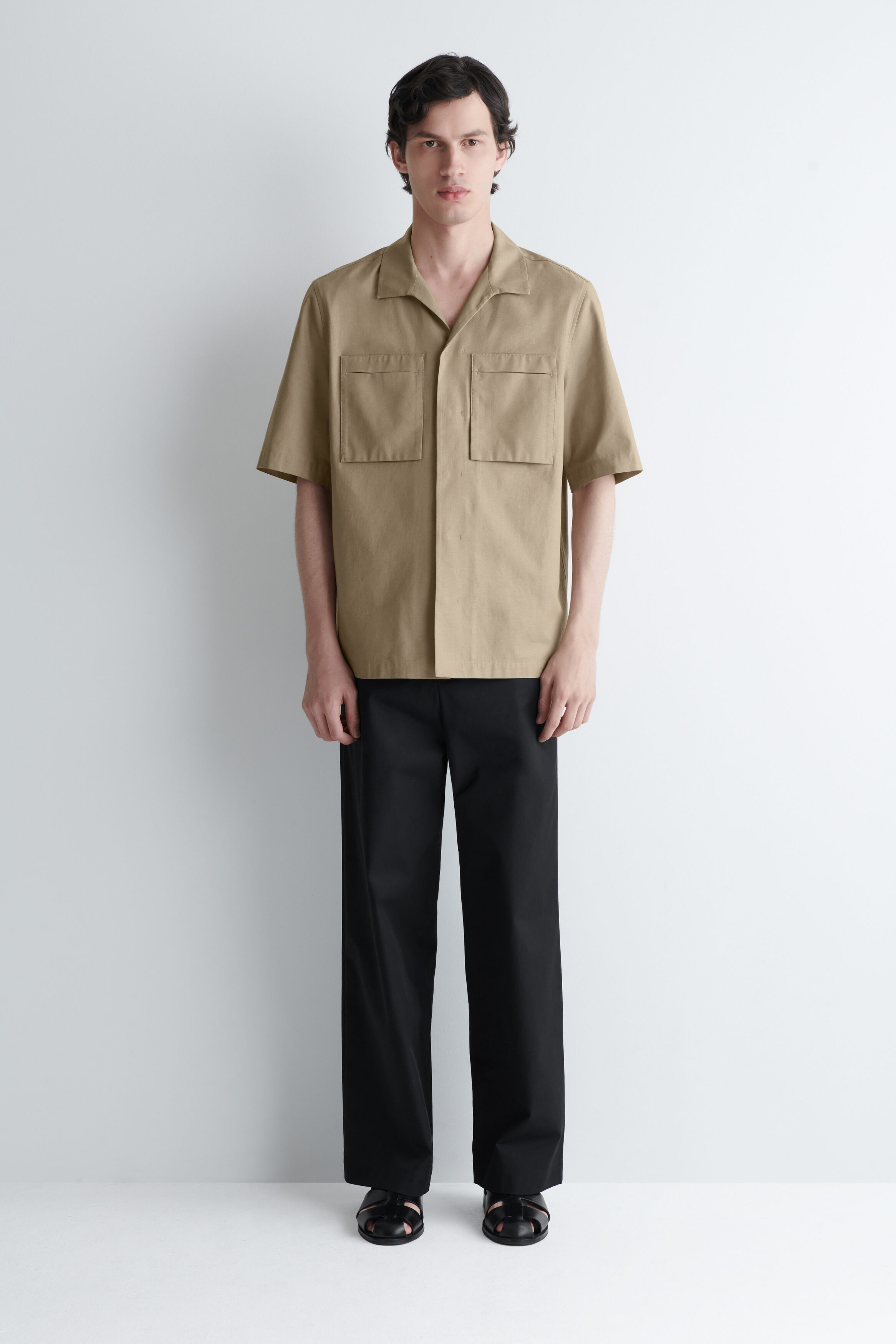 COTTON UTILITY SHIRT - BEIGE | COS CA display picture 1