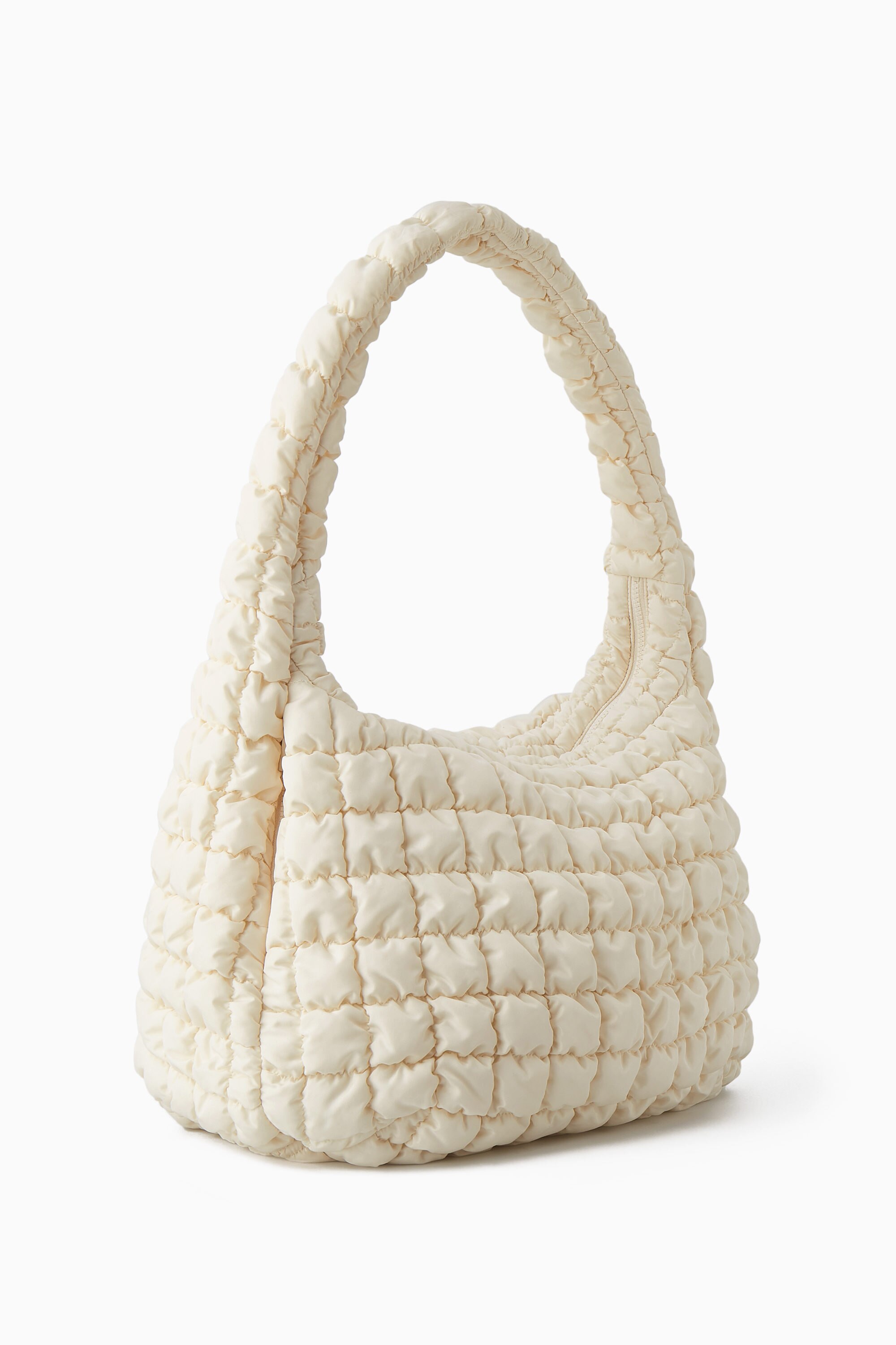☆人気☆【COS】☆COS Quilted Oversized Shoulder Ba.g Beige☆ OVERSIZED QUILTED CROSSBODY BAG - BEIGE | COS