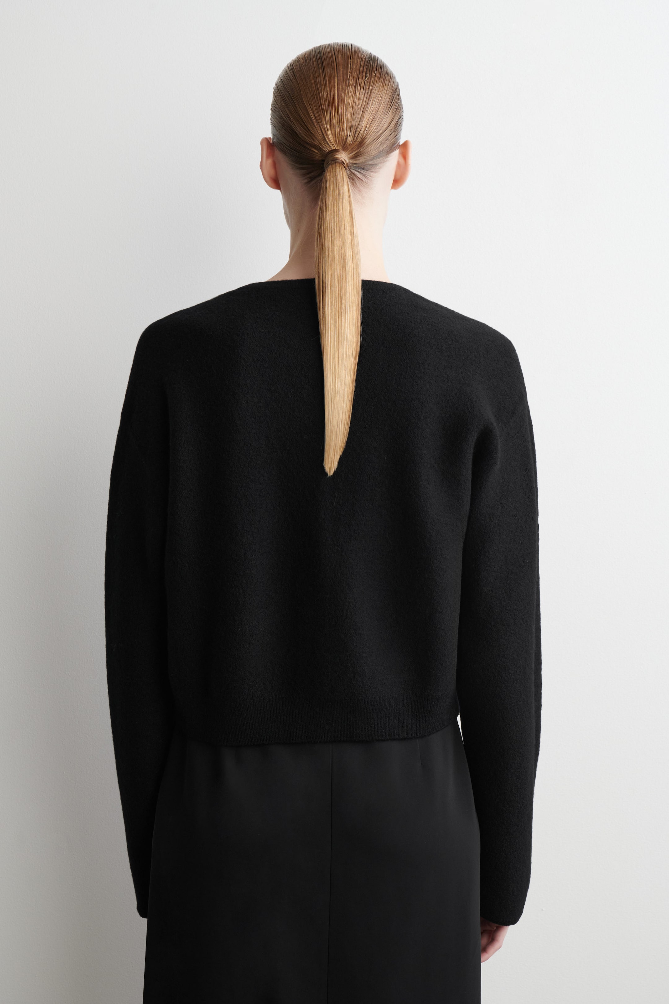 BOILED-WOOL CARDIGAN