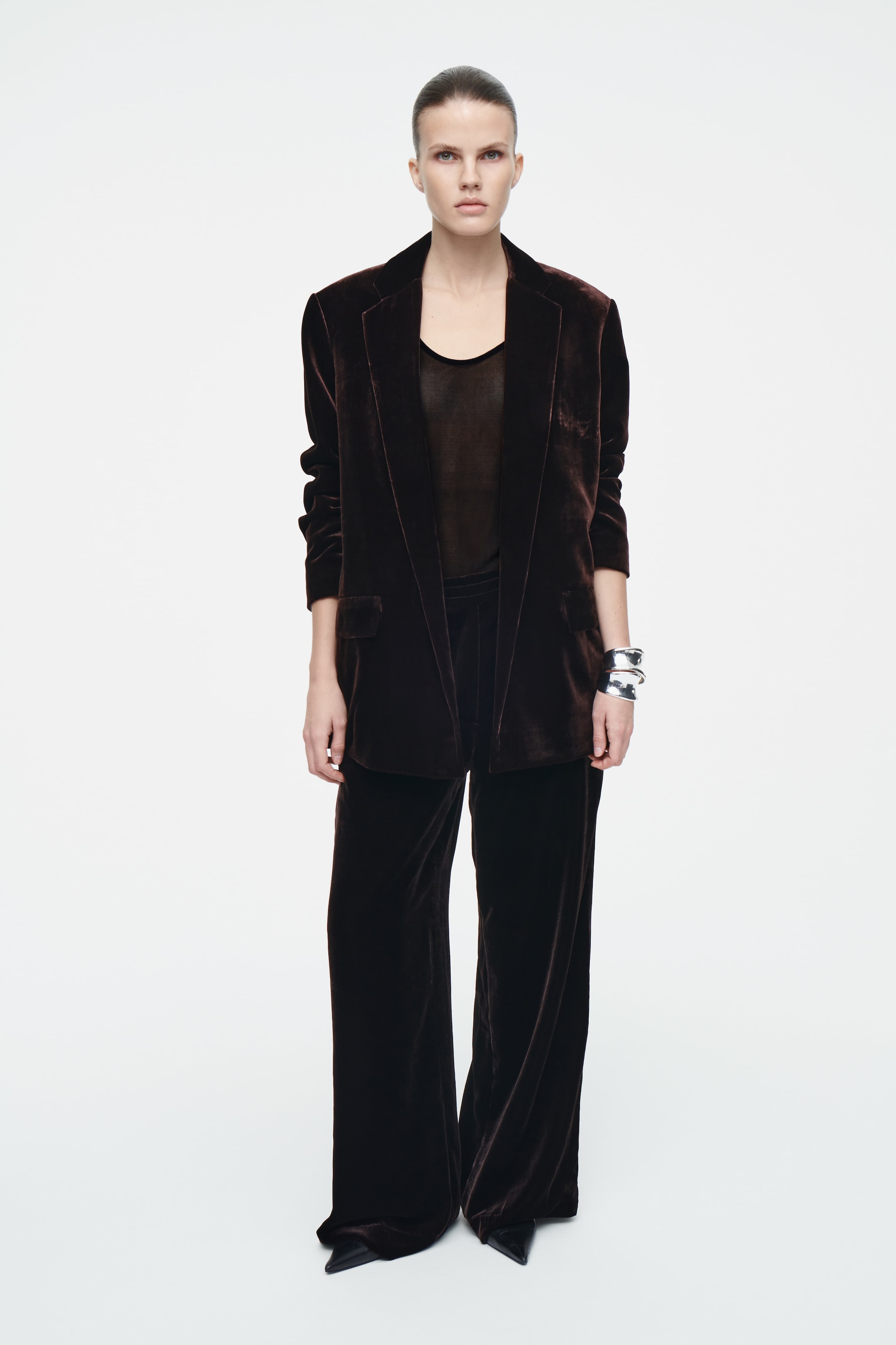Grösseres Bild ansehen: SAMTBLAZER AUS SEIDEN-MIX - MAHAGONI - DAMEN | H&M CH 2