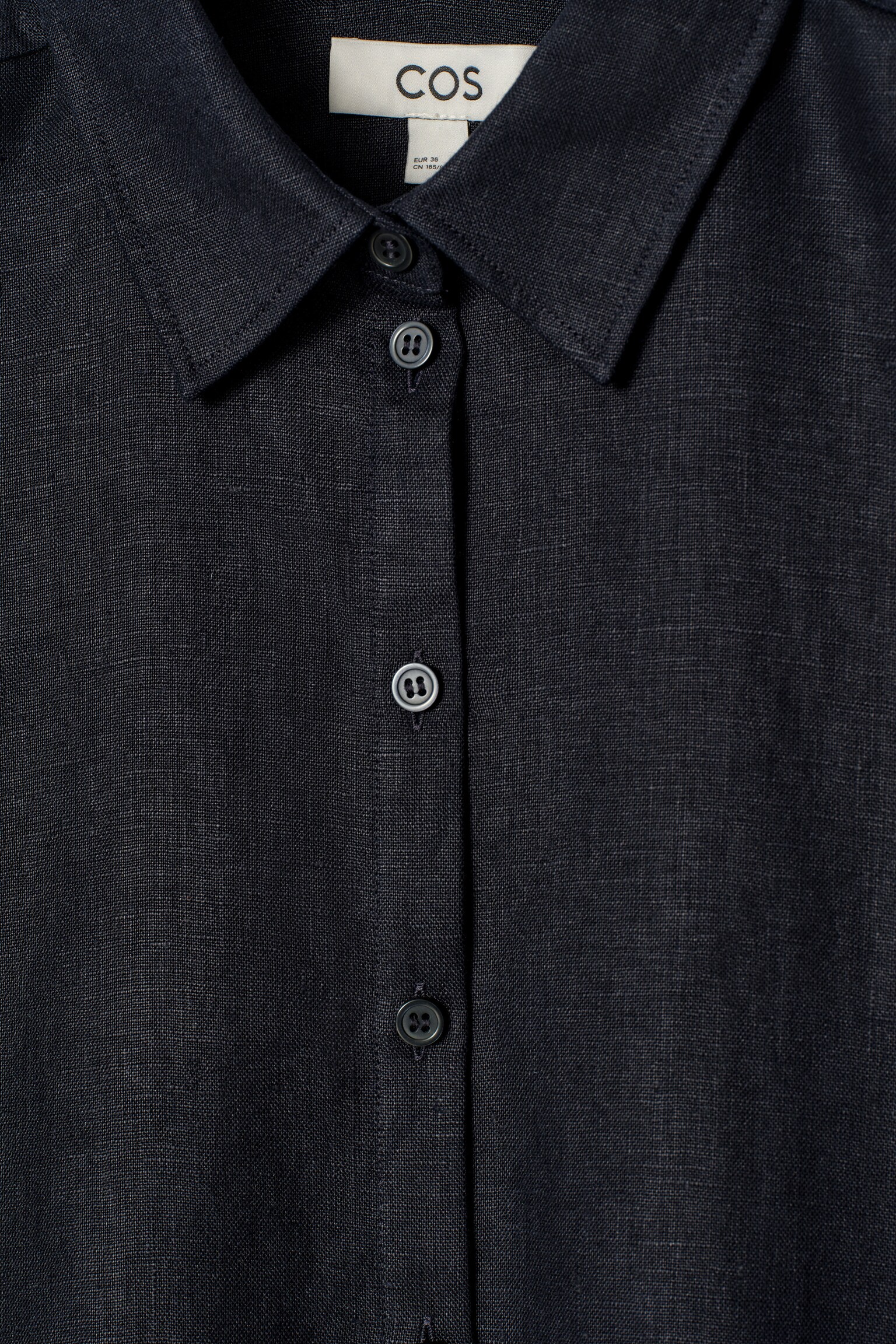 CAMISA DE LINO DE MANGA CORTA - AZUL MARINO/AMARILLO MANTEQUILLA/BLANCO/VERDE - 4