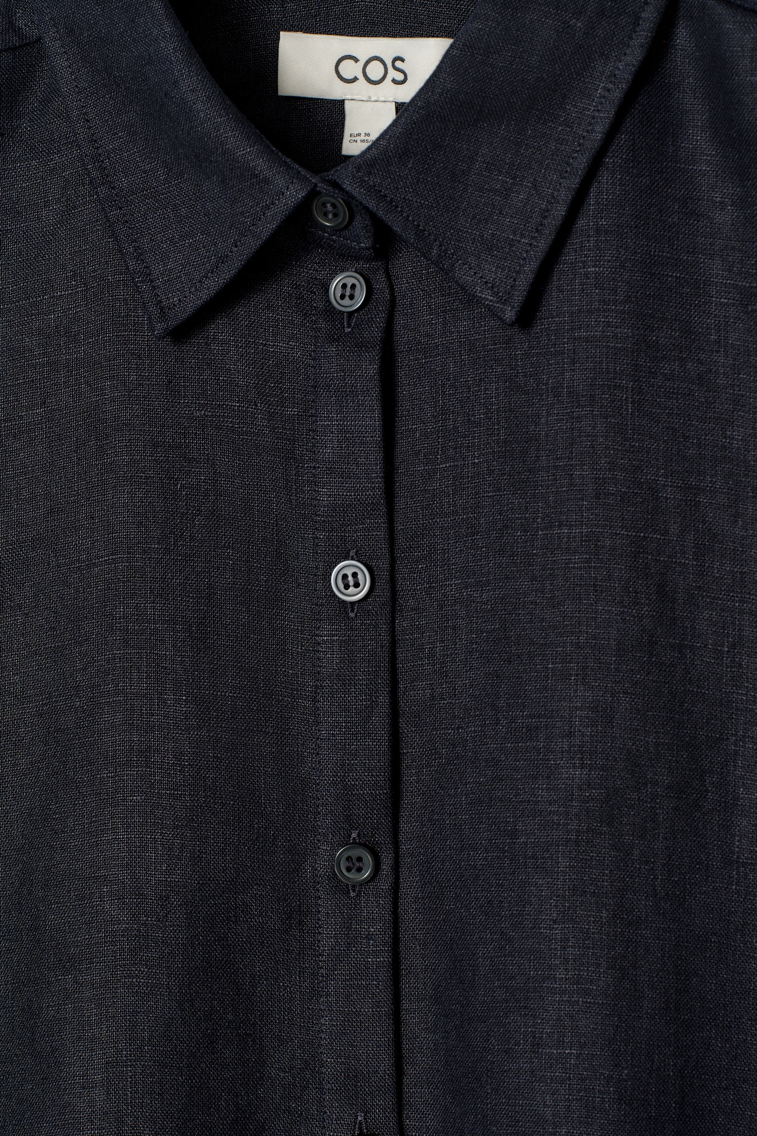 CAMISA DE LINO DE MANGA CORTA - AZUL MARINO/AMARILLO MANTEQUILLA/VERDE/BLANCO - 7