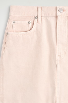 DENIM MINI SKIRT — LIGHT PINK 6