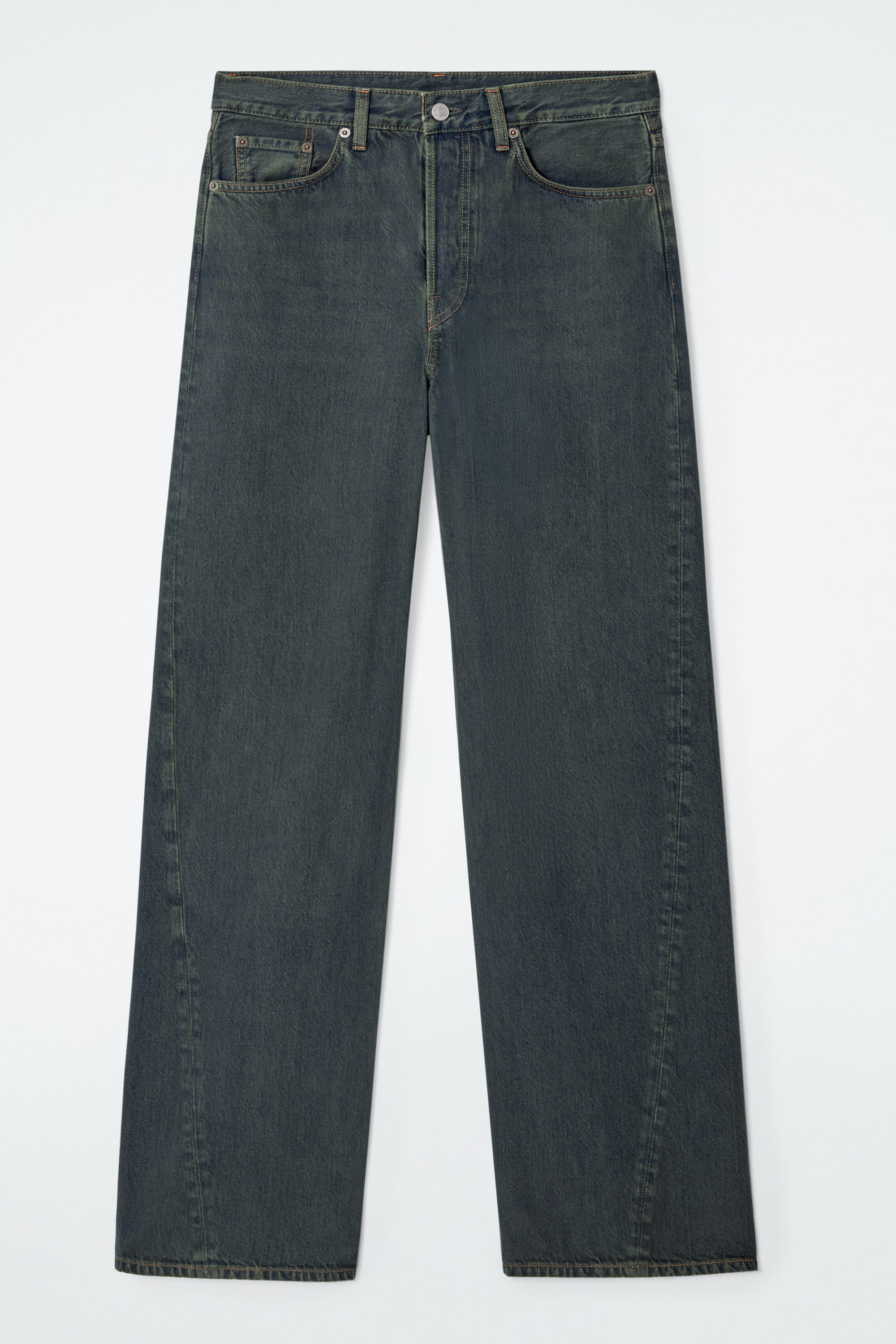 FACADE STRAIGHT-LEG JEANS - DUSTY DARK BLUE | COS