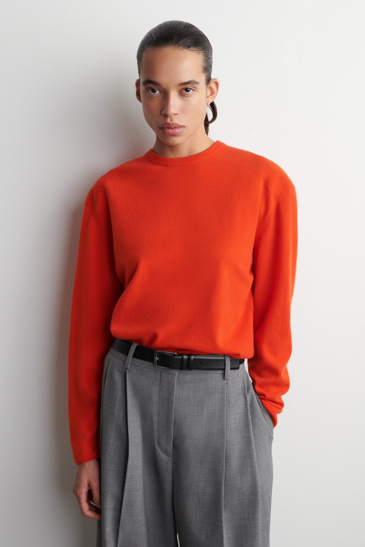 MERINO WOOL CREW-NECK JUMPER