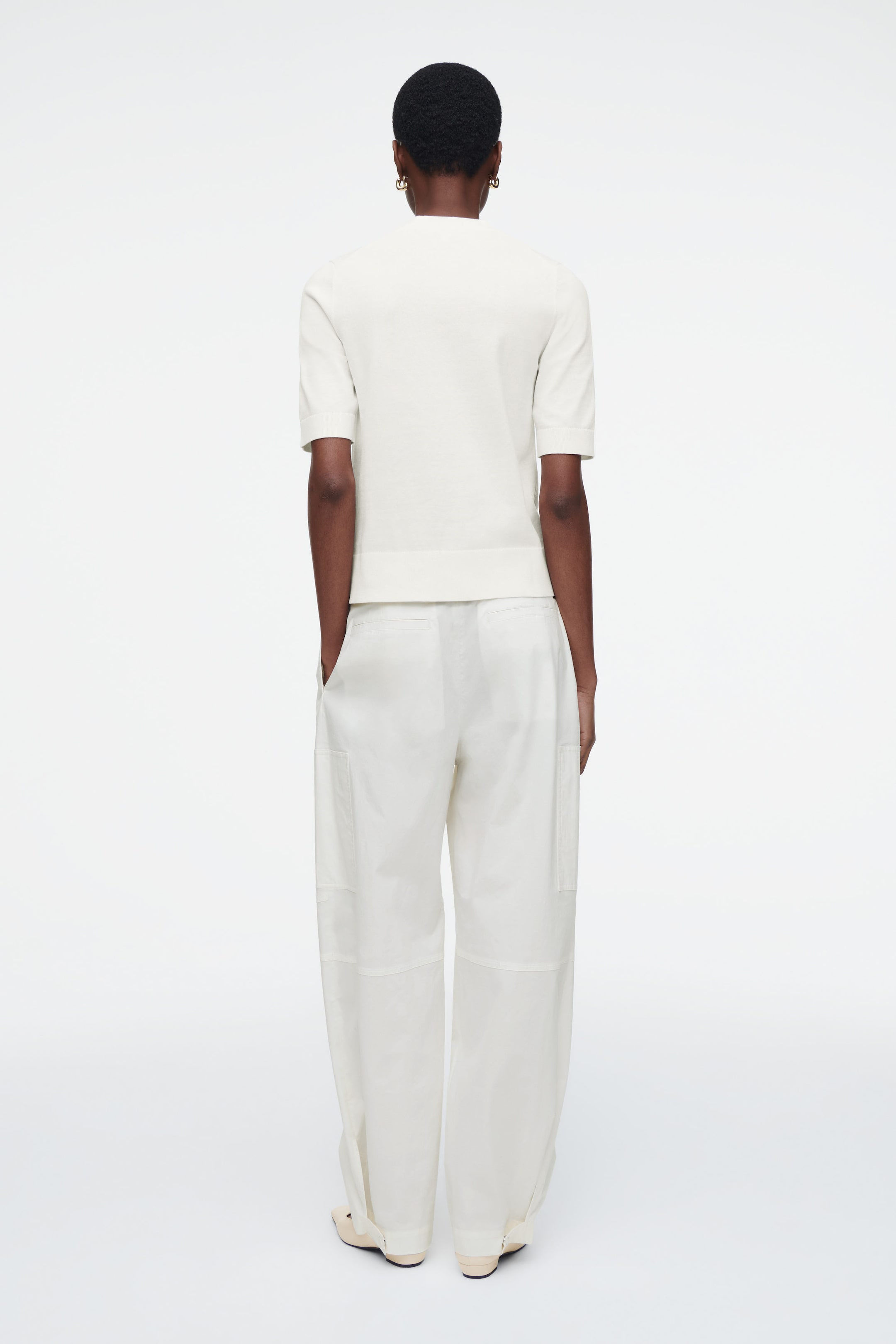 T-SHIRT REGULAR EN MAILLE