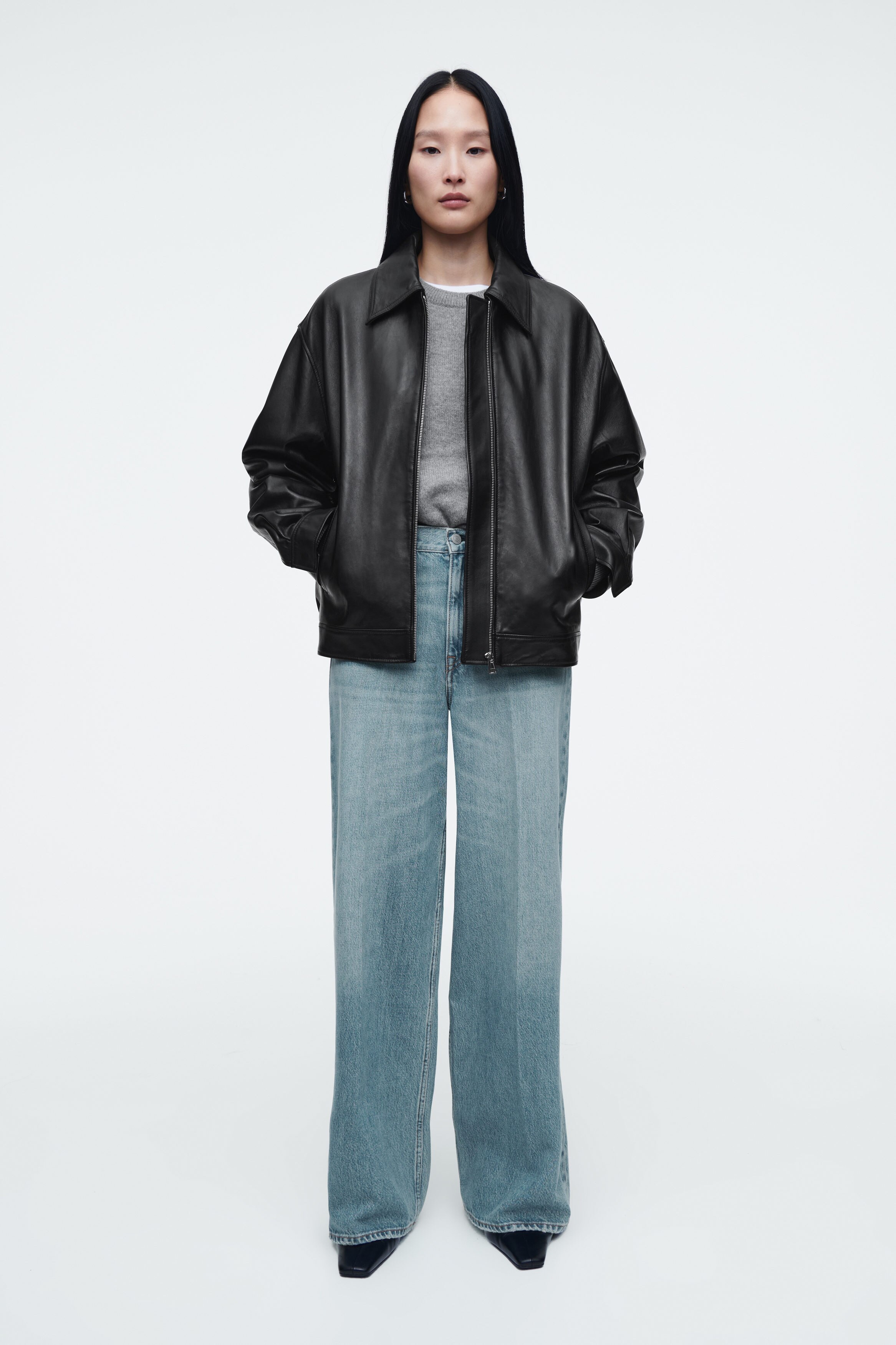 TIDE WIDE-LEG JEANS - DUSTY BLUE | COS