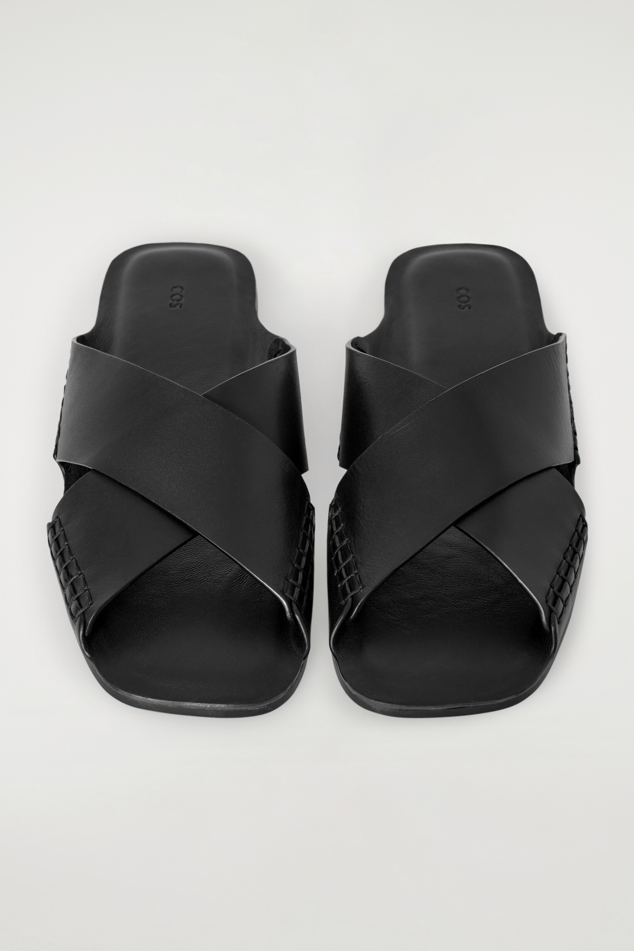 Ingrandisci l'immagine: CROSSOVER LEATHER SANDALS - BLACK - DONNA | H&M CH 6