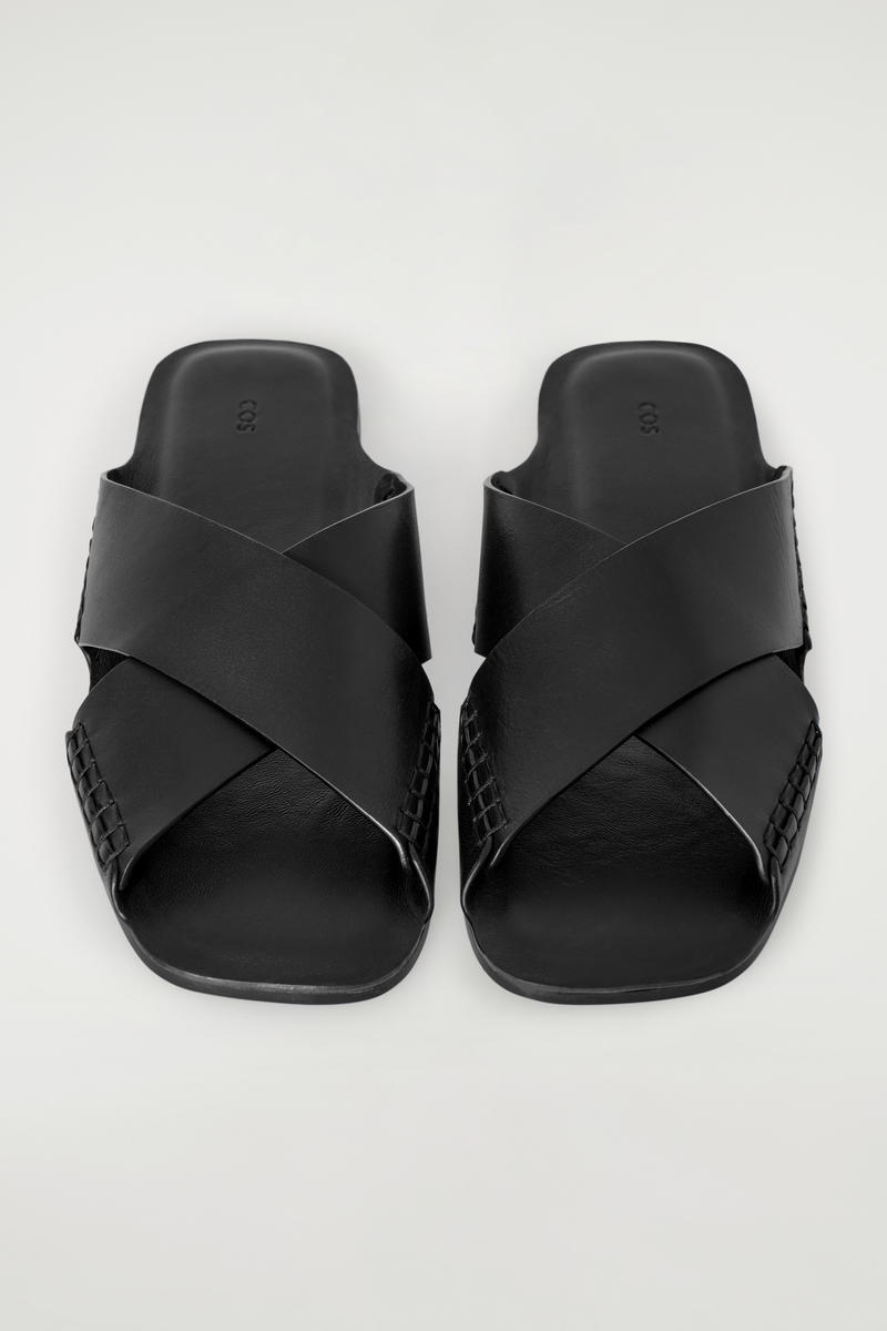 Crossover Leather Sandals