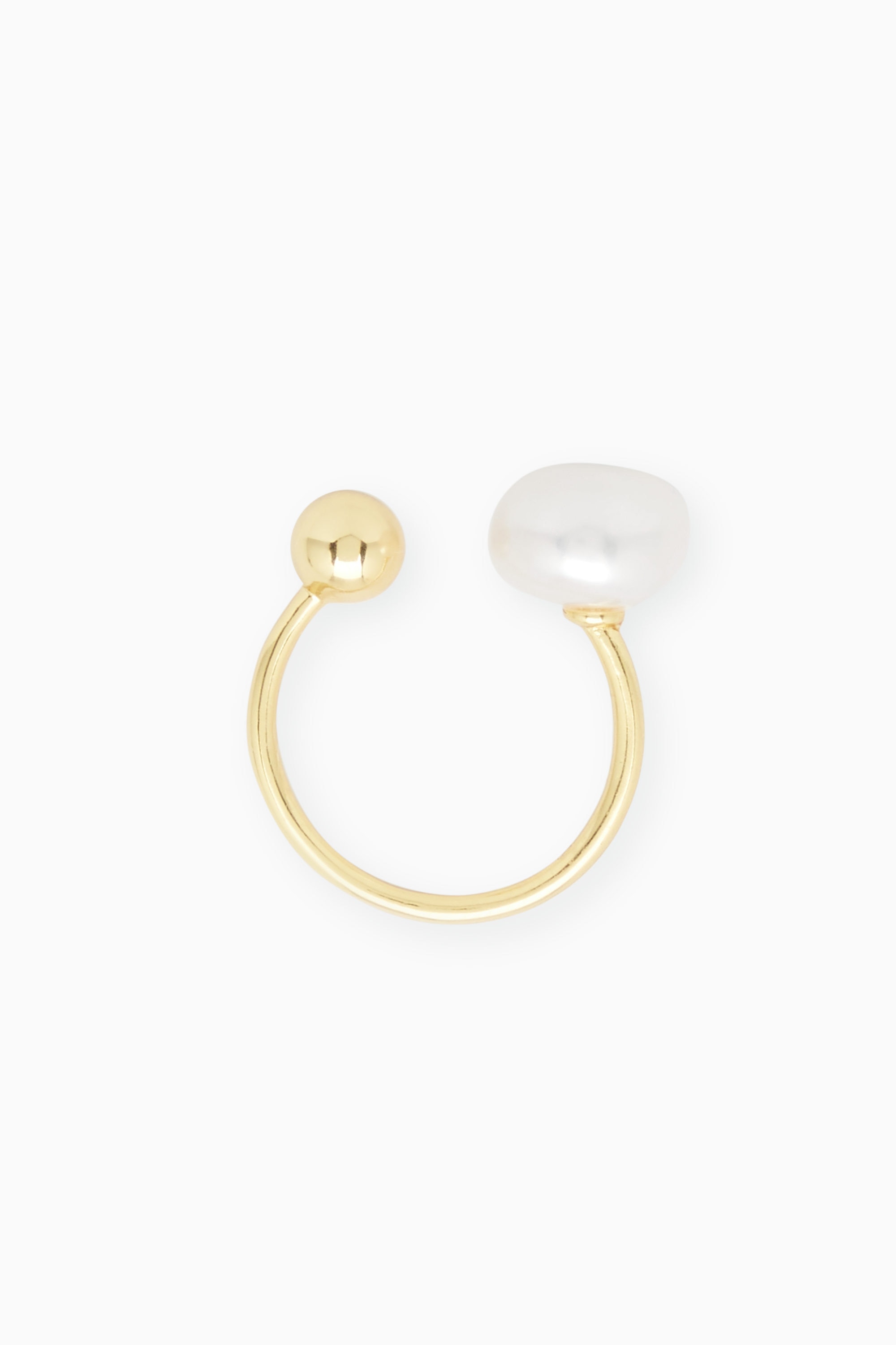 ☆nff☆ cosmos pearl ringwhite nff1 14k Phoebe Ring White Pearl | Over The Moon