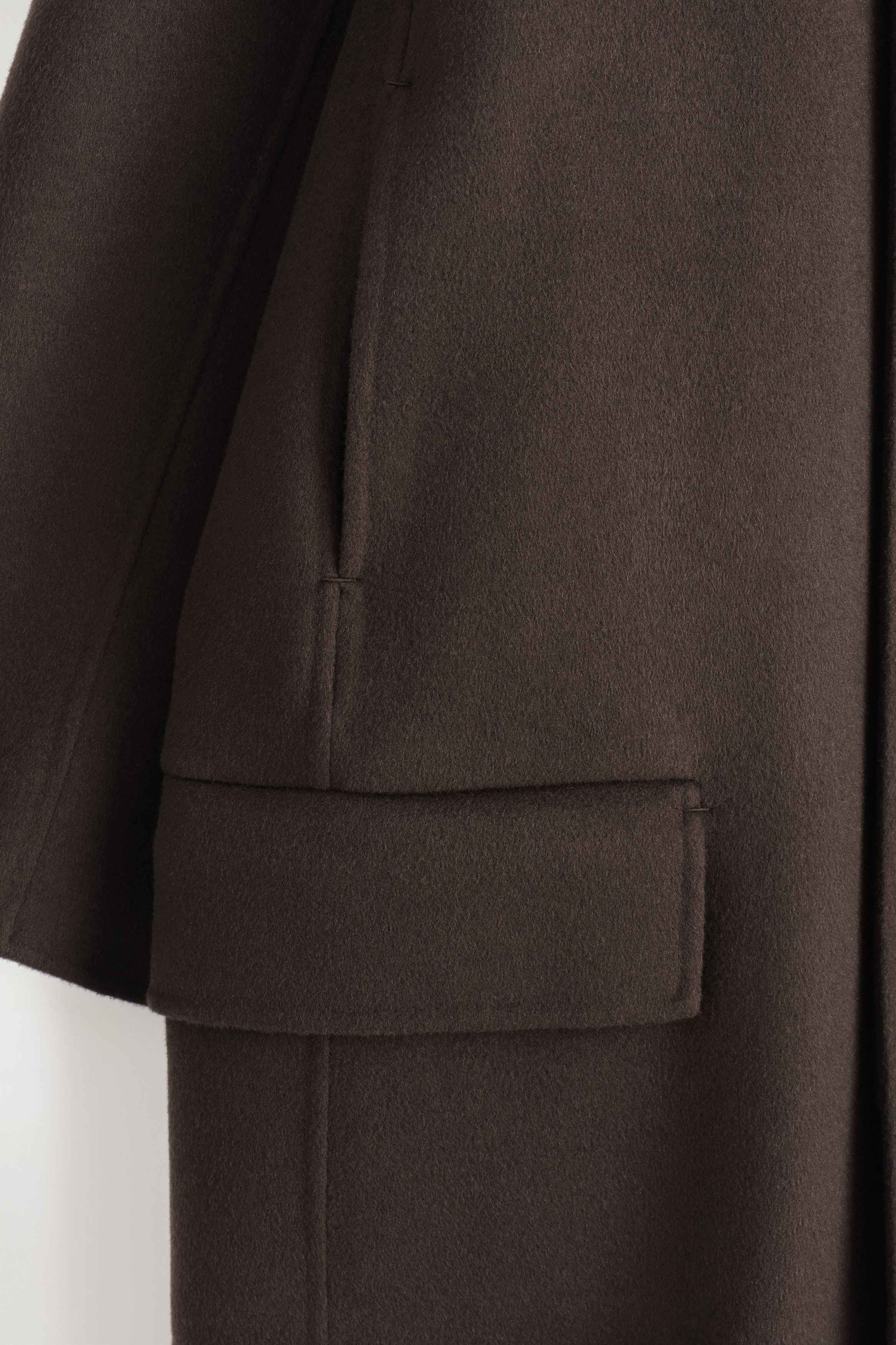 DOUBLE-FACED WOOL LONG CAR COAT - thumbnail 2