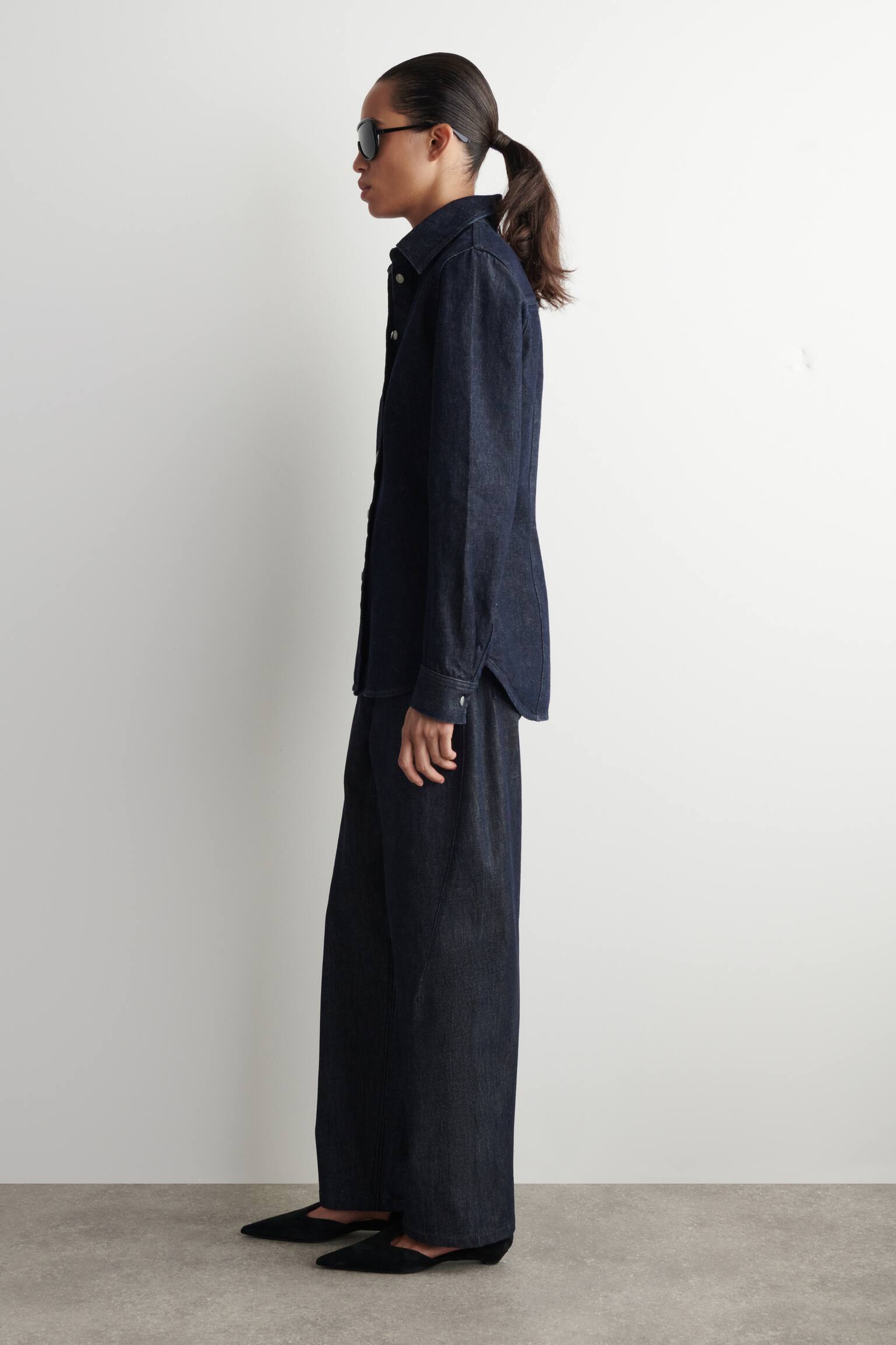 CAMICIA IN DENIM - INDACO - 3