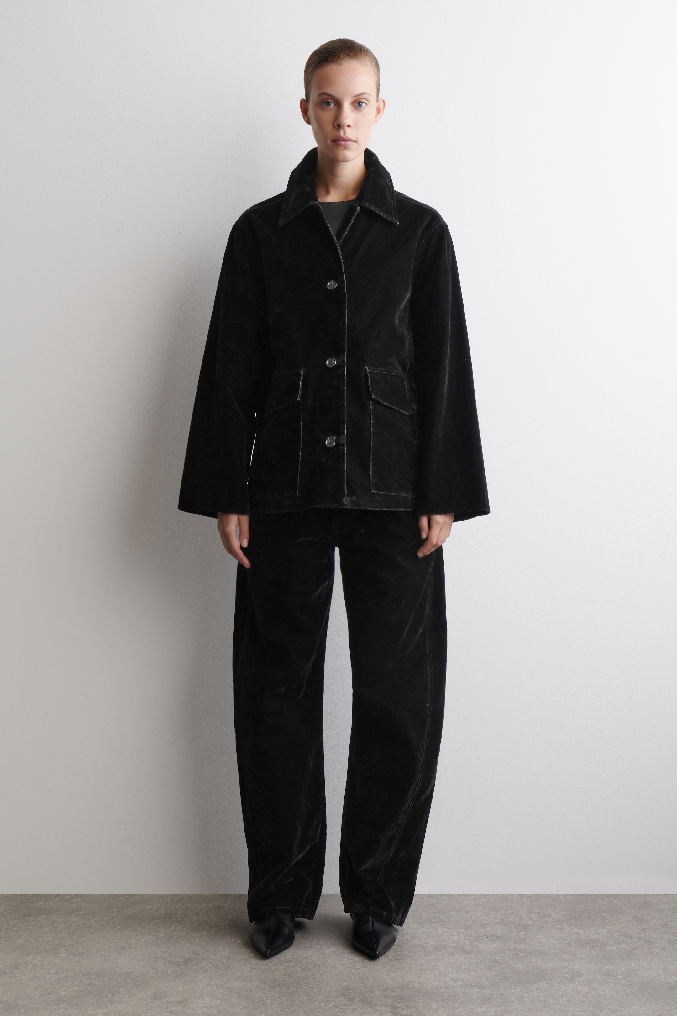 Agrandir l'image: VESTE EN DENIM FLOQUÉ - NOIR - FEMME | H&M CH 1