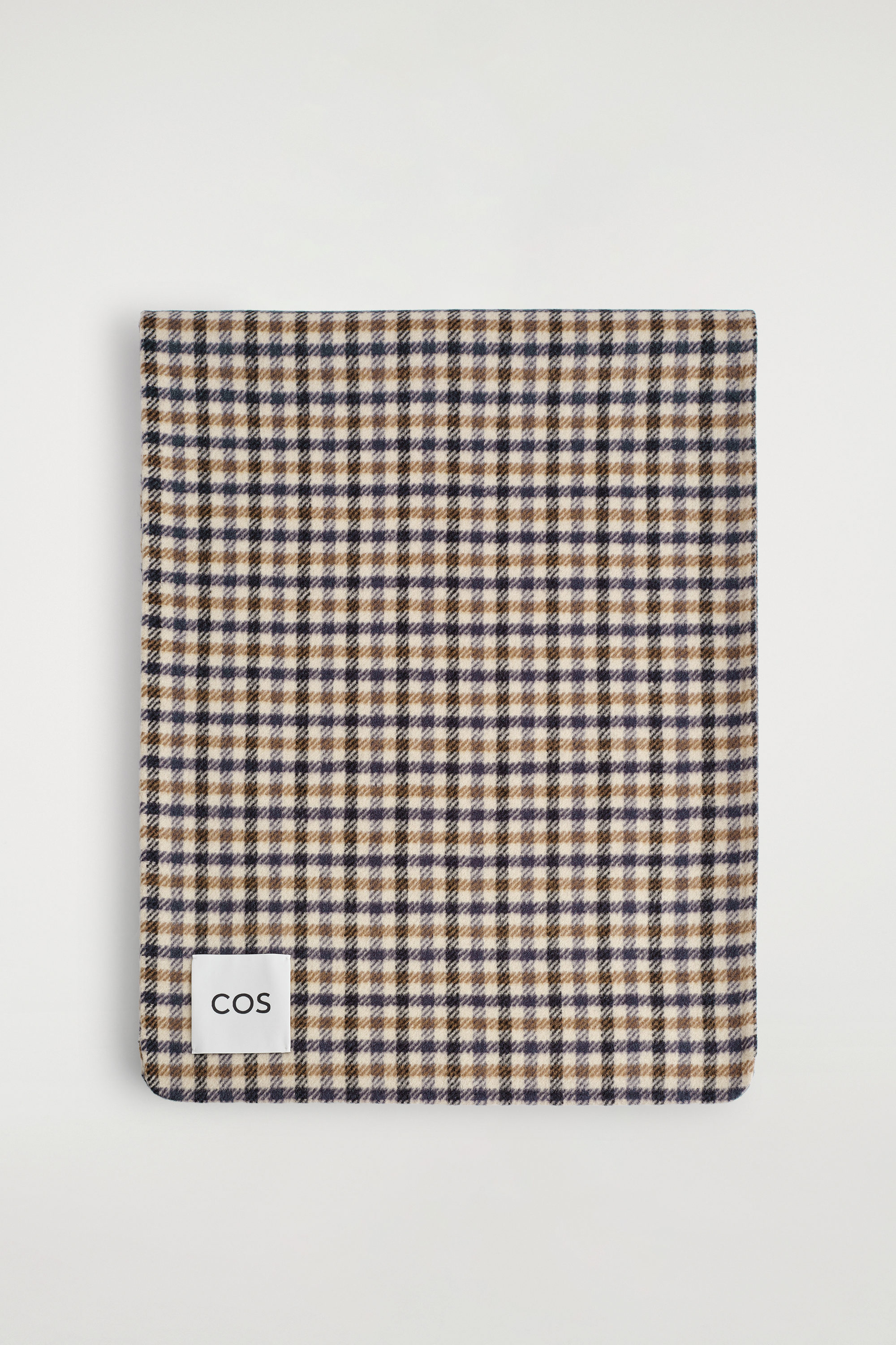 COS アルパカブレンドチェックウールスカーフ CHECKED DOUBLE-FACED MERINO WOOL SCARF - BEIGE / CHECKED | COS US