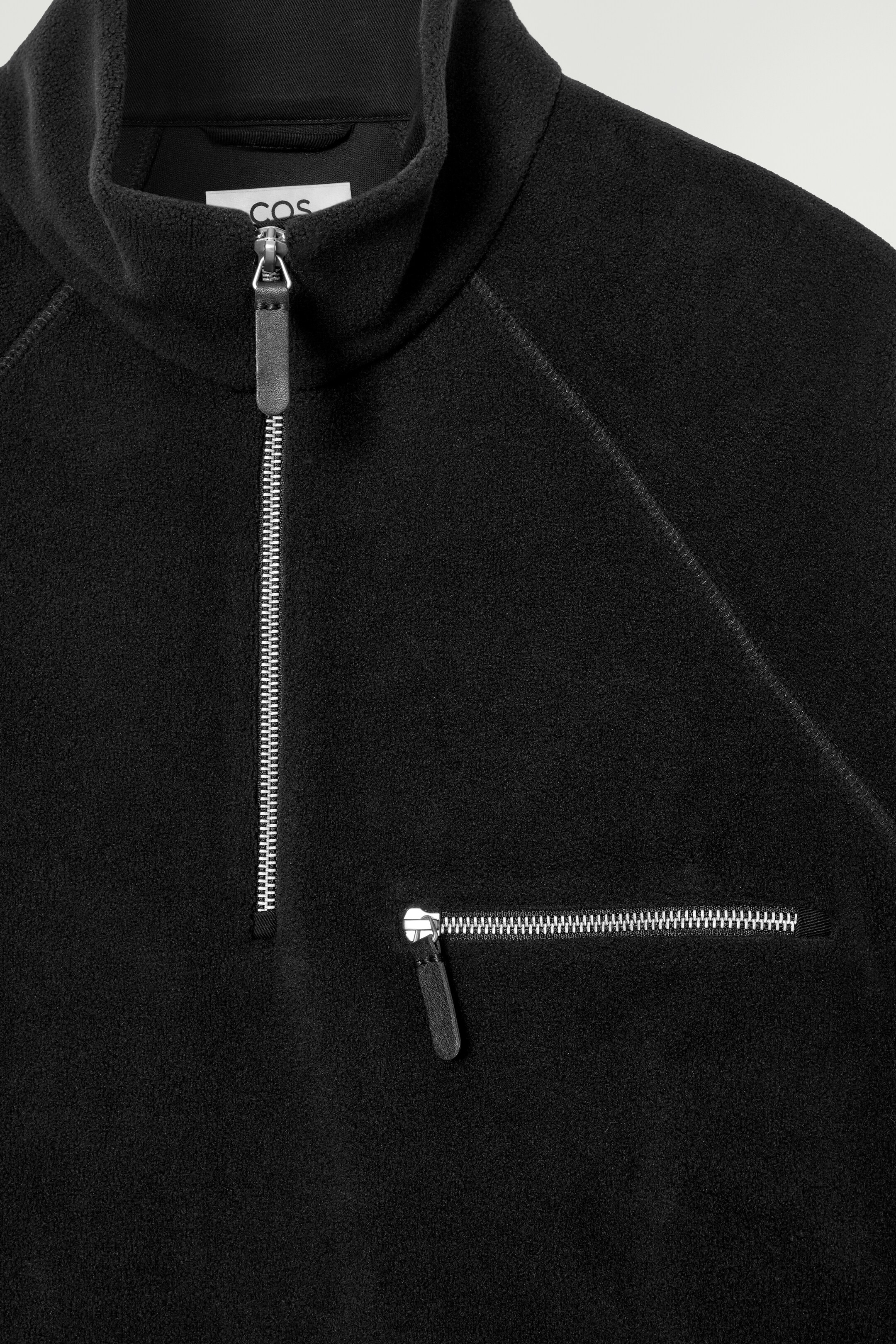Ingrandisci l'immagine: HALF-ZIP POLAR FLEECE JUMPER - BLACK - UOMO | H&M CH 2