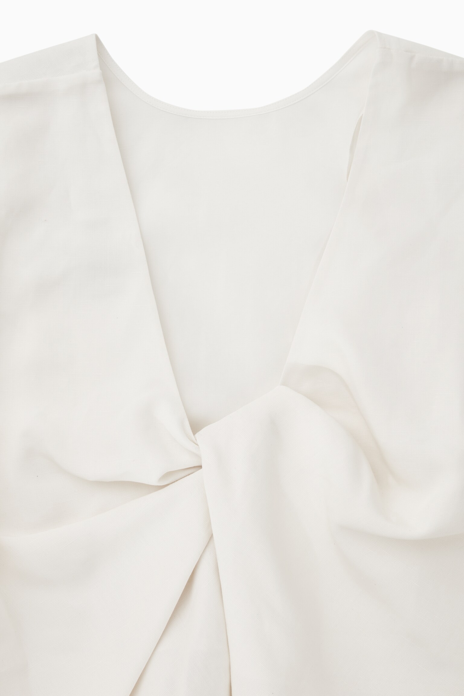 TOP SANS MANCHES DOS TORSADÉ - BLANC/BLANC/NOIR - 2