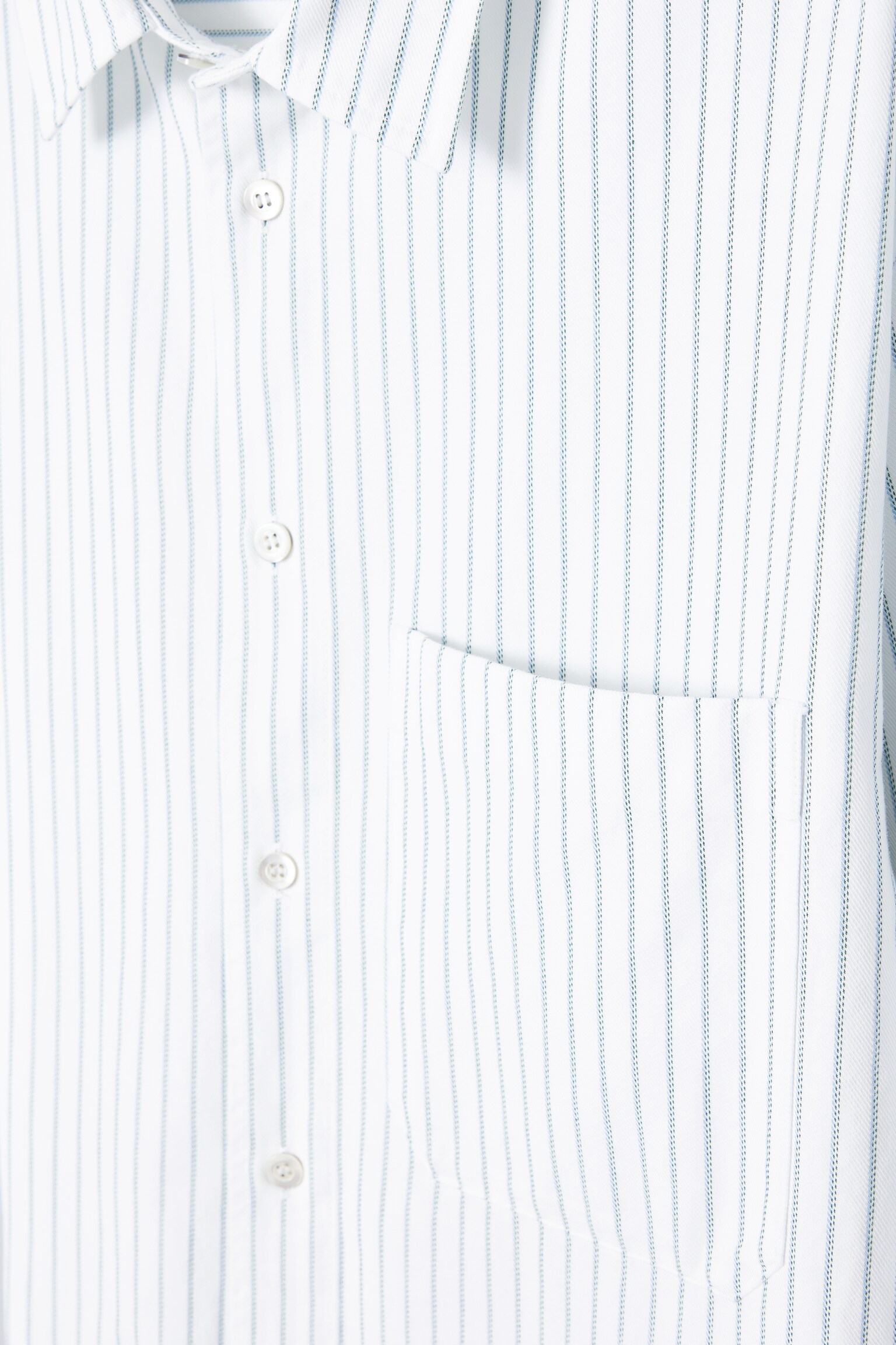 RELAXED TWILL SHIRT - WHITE / STRIPED/MOLE / STRIPED/NAVY/BORDEAUX / PINSTRIPED/NAVY/SAGE GREEN - 2