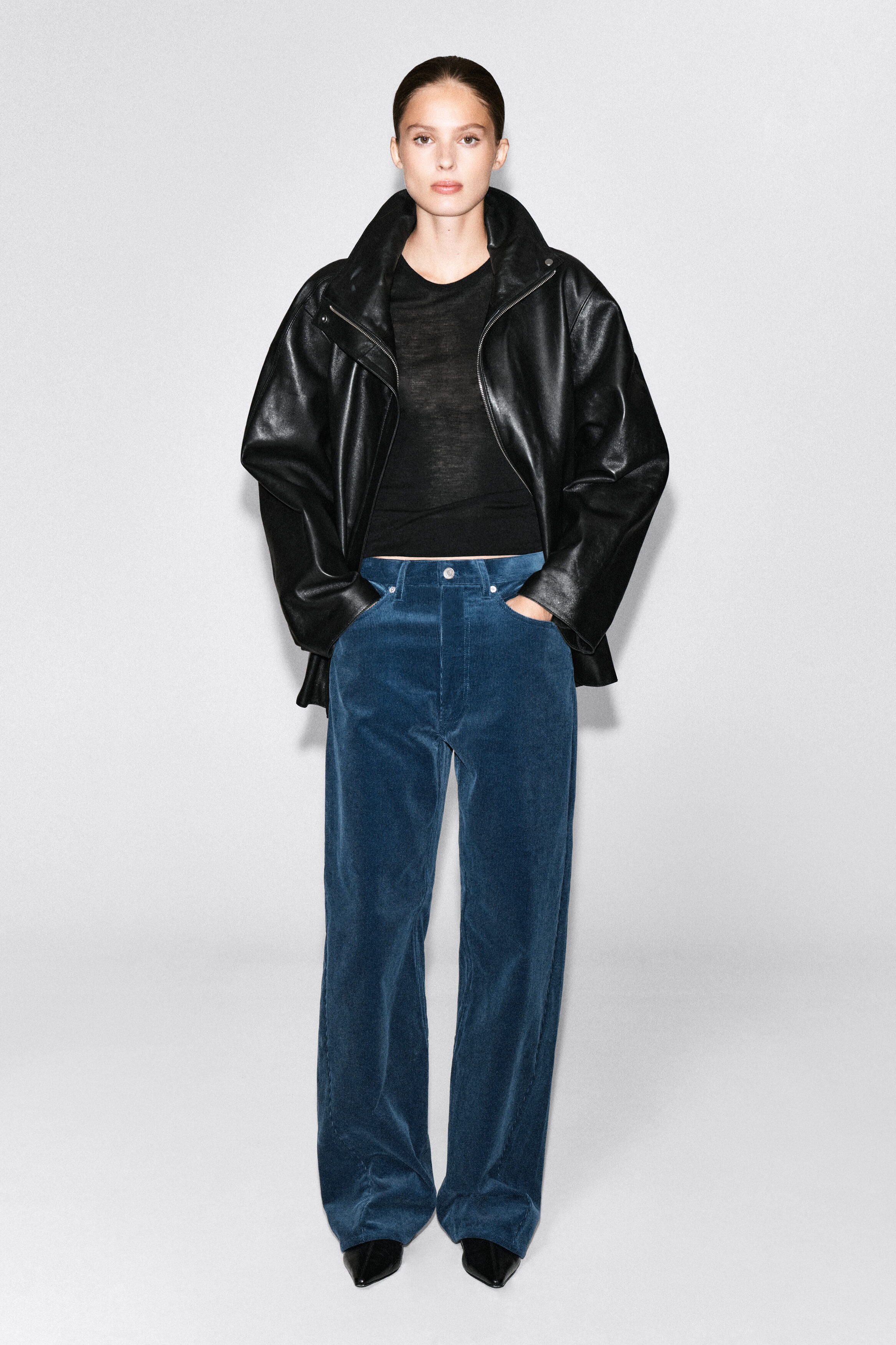 Facade Corduroy Straight-Leg Jeans by COS