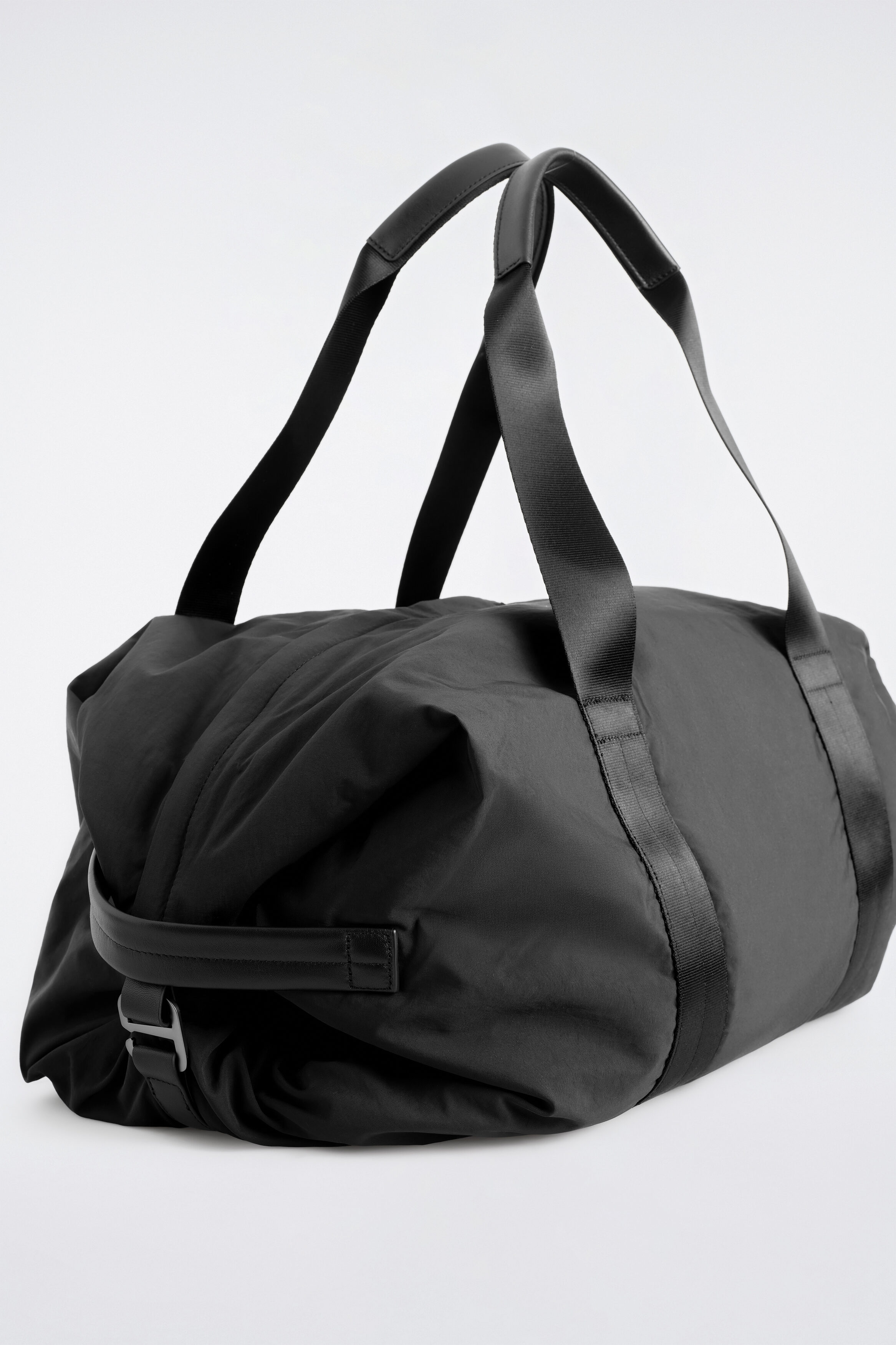 LEATHER-DETAIL DUFFEL BAG - NYLON - thumbnail 5