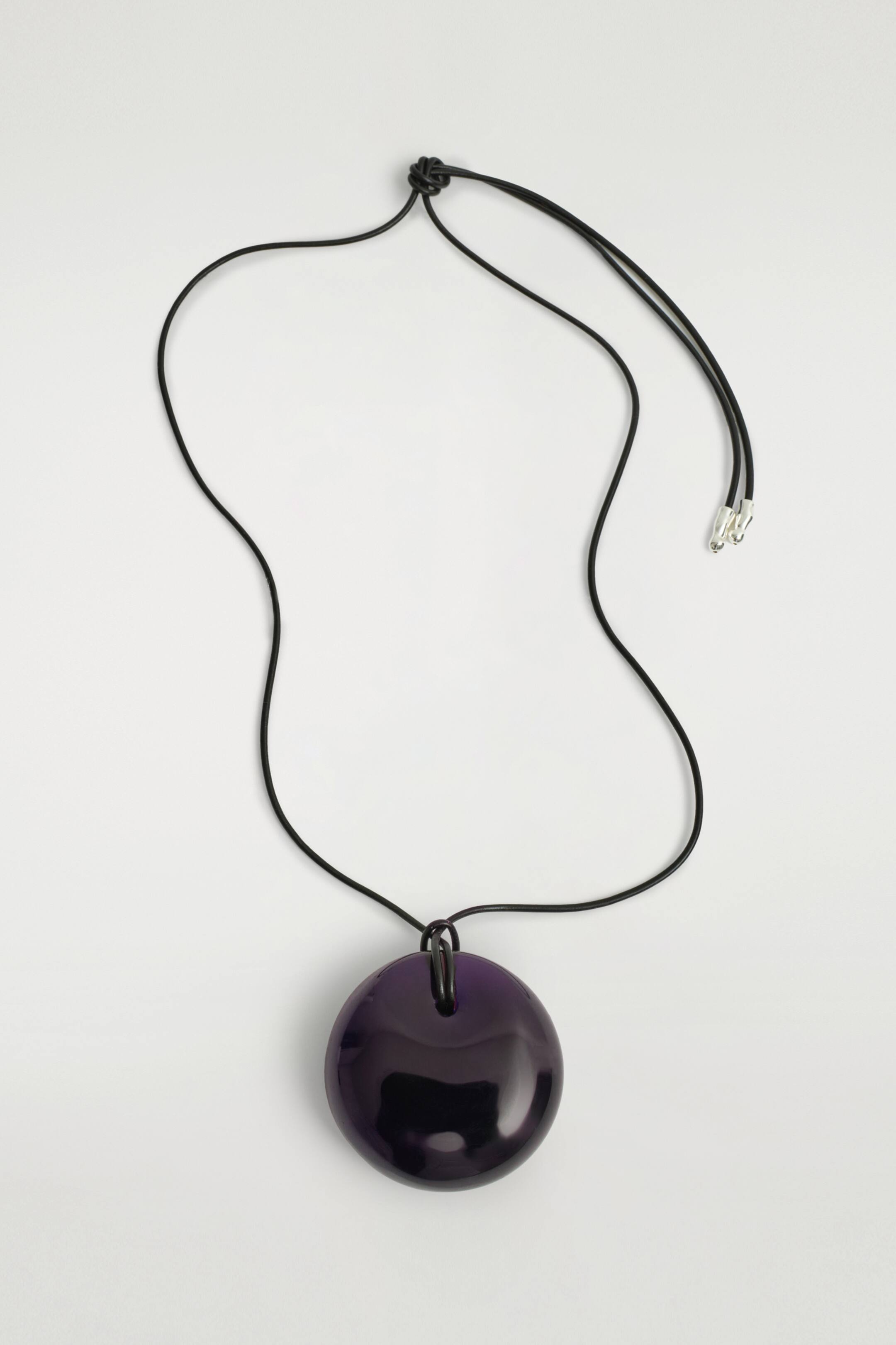 View larger image: GLASS PENDANT NECKLACE - VIOLET - Ladies | H&M GB 1