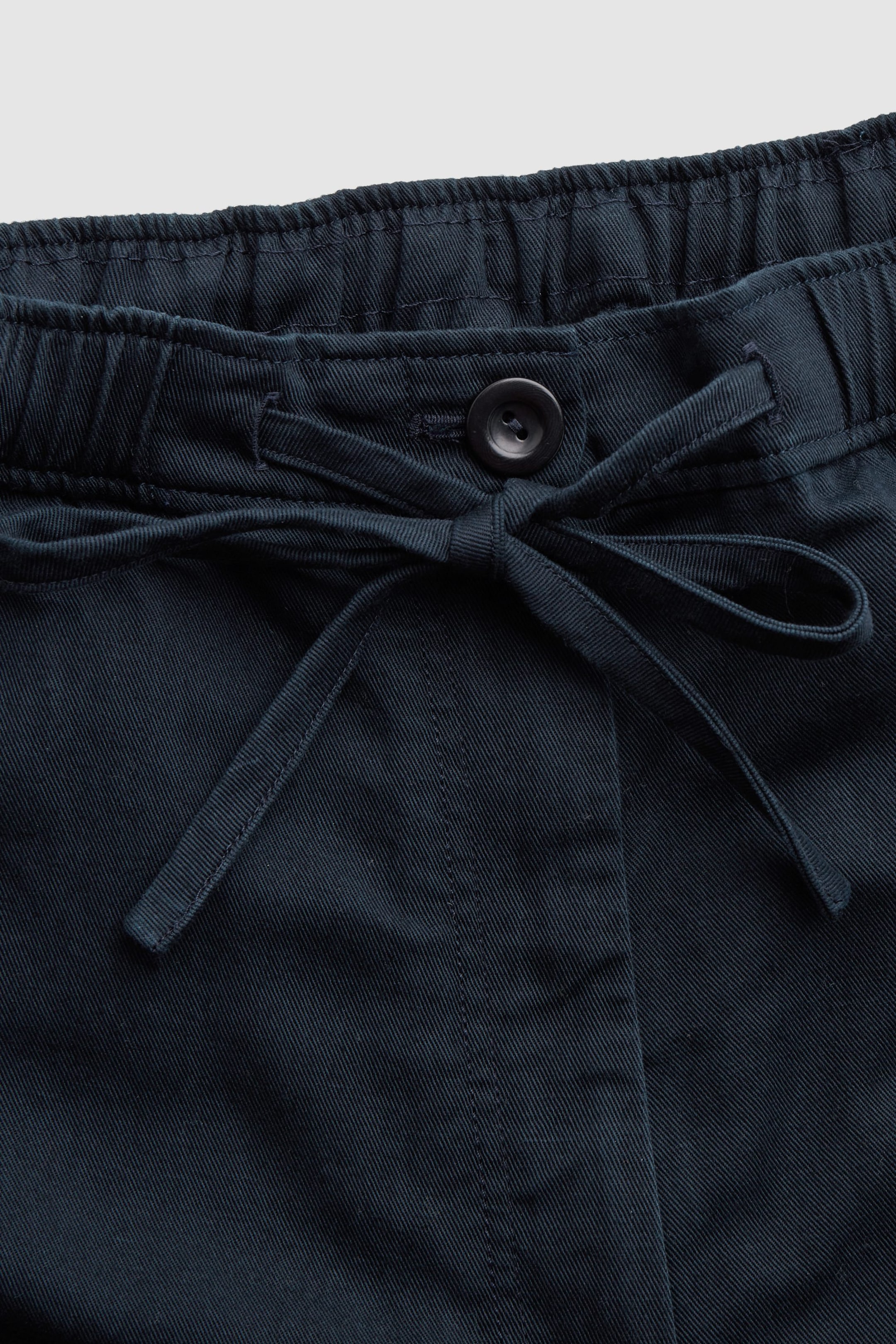 BARREL-LEG DRAWSTRING TROUSERS