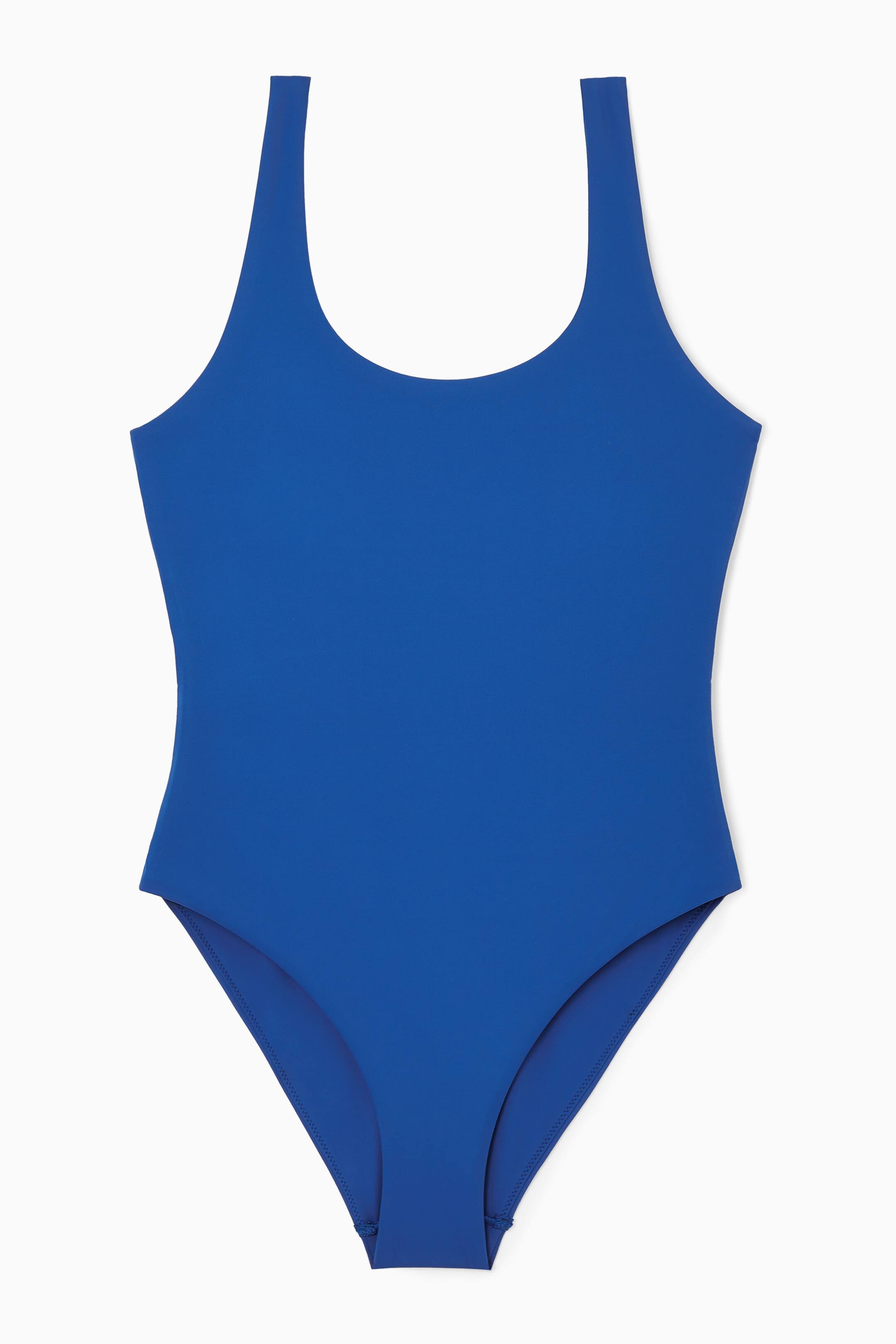 View larger image: SCOOP-NECK SWIMSUIT - BLUE - Ladies | H&M GB 1