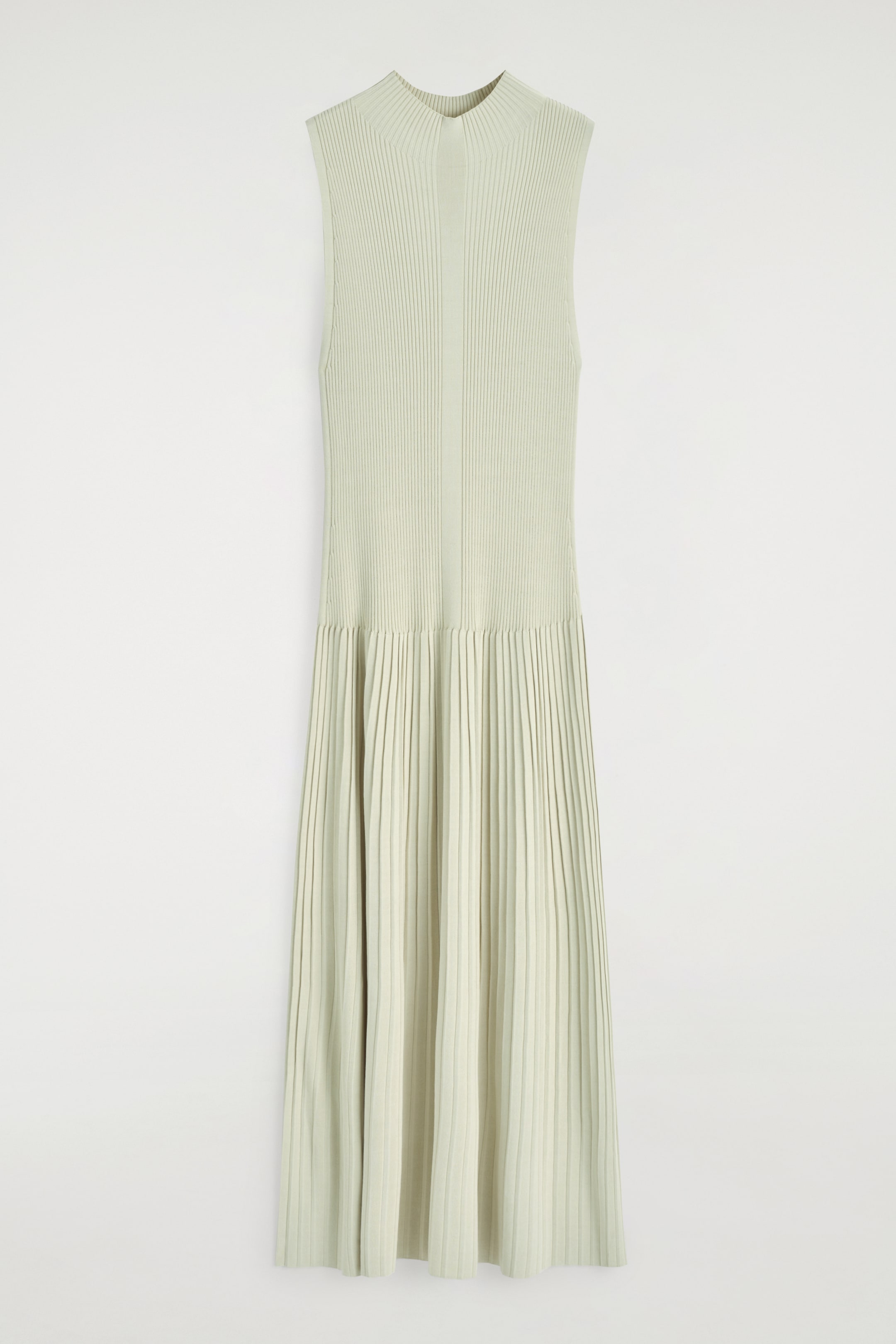 Visualizza immagine più grande: ABITO MAXI PLISSÉ CON COLLO ALTO - VERDE CHIARO - DONNA | H&M IT 5