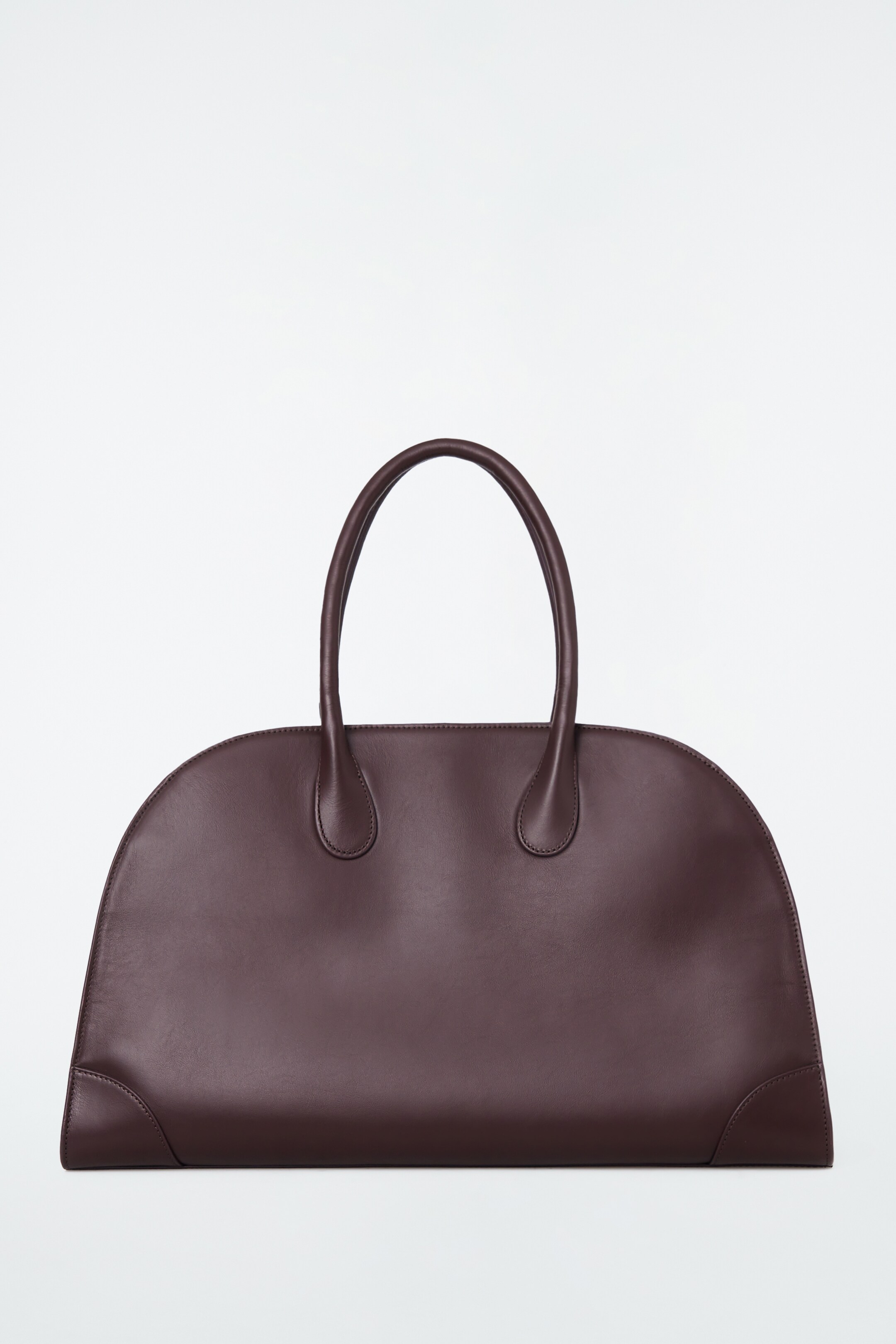View larger image: STUDIO BOWLING BAG - LEATHER - BURGUNDY - Ladies | H&M GB 1