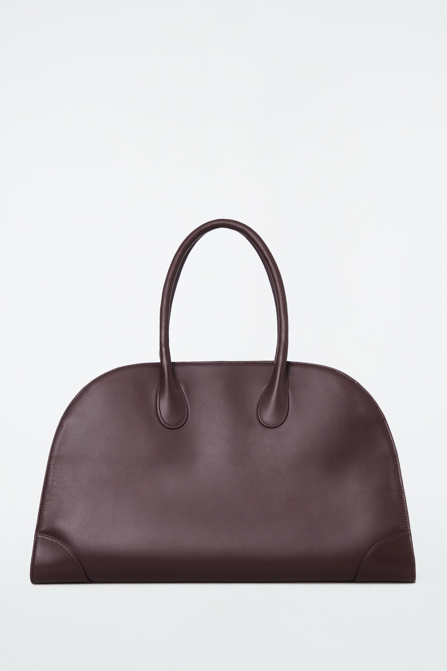 STUDIO BOWLING BAG - LEATHER - BURGUNDY