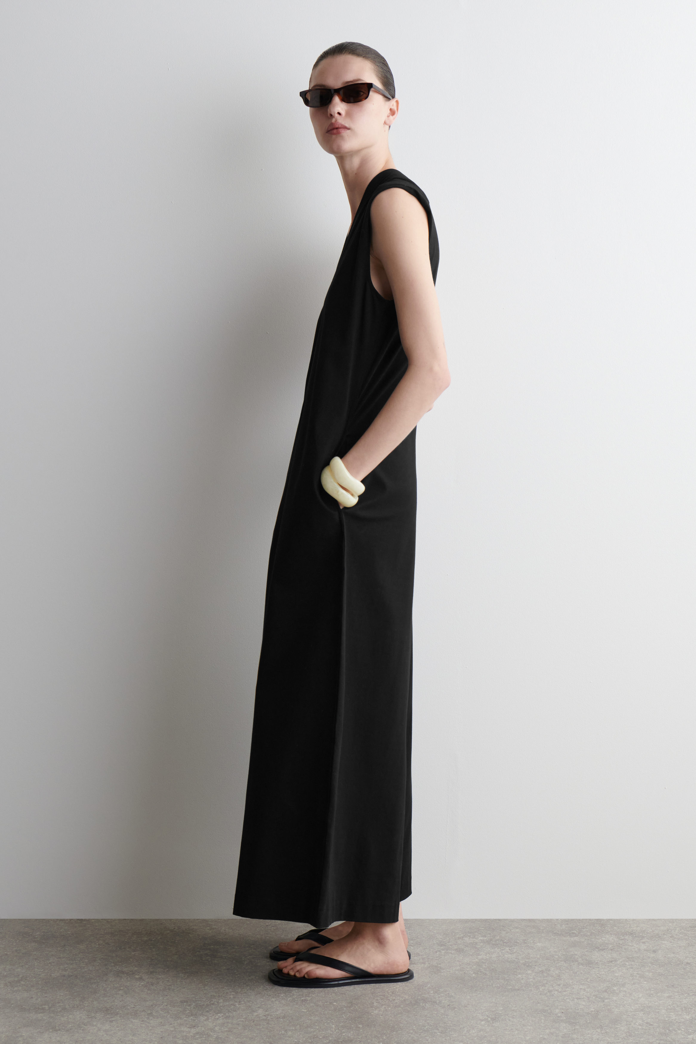 【THE MOZZ】Popo V-neck Jumpsuit V-Neck Jumpsuit by Marina Moscone x RTR | Rent the Runway