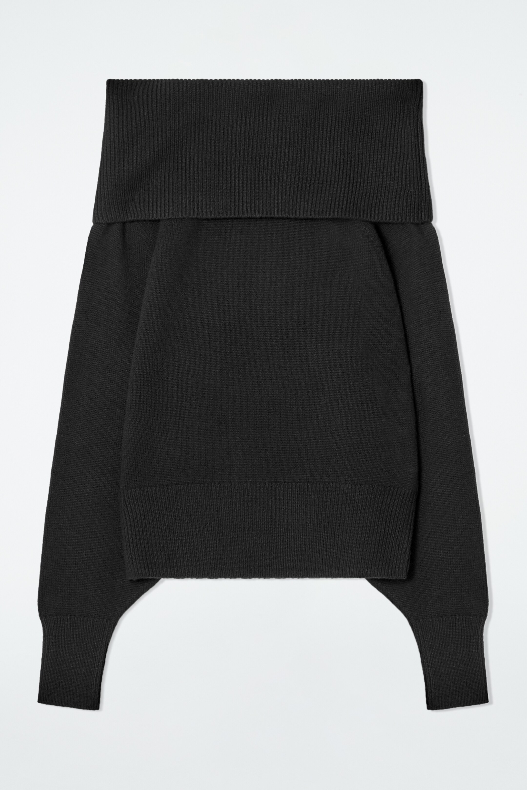 Agrandir l'image: PULL À ENCOLURE BARDOT EN LAINE MÉRINOS - NOIR - FEMME | H&M CH 1
