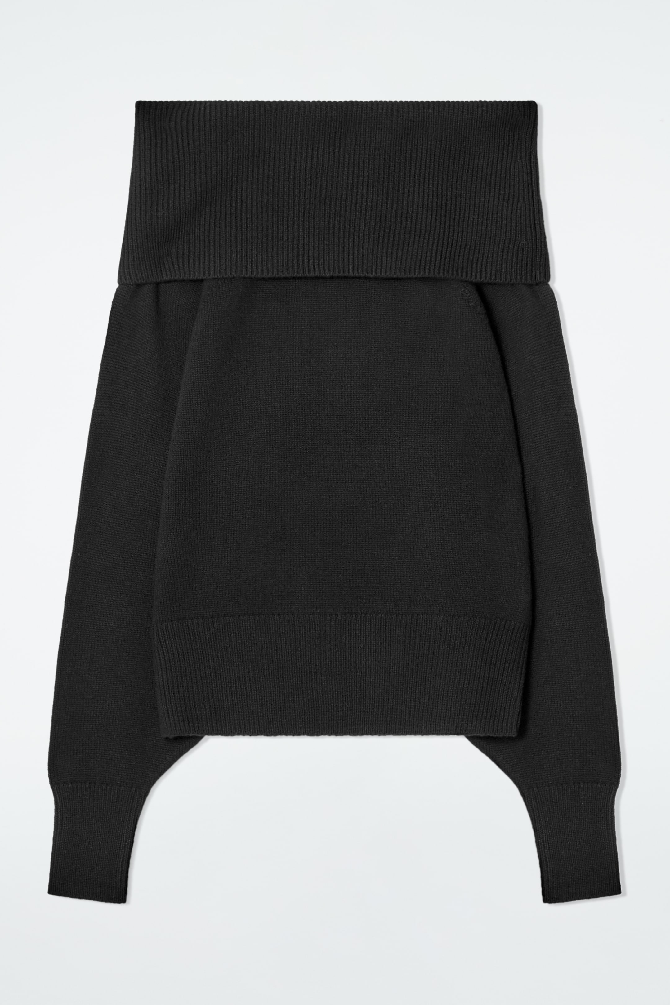 Grösseres Bild ansehen: SCHULTERFREIER PULLOVER AUS MERINOWOLLE - SCHWARZ - DAMEN | H&M CH 7