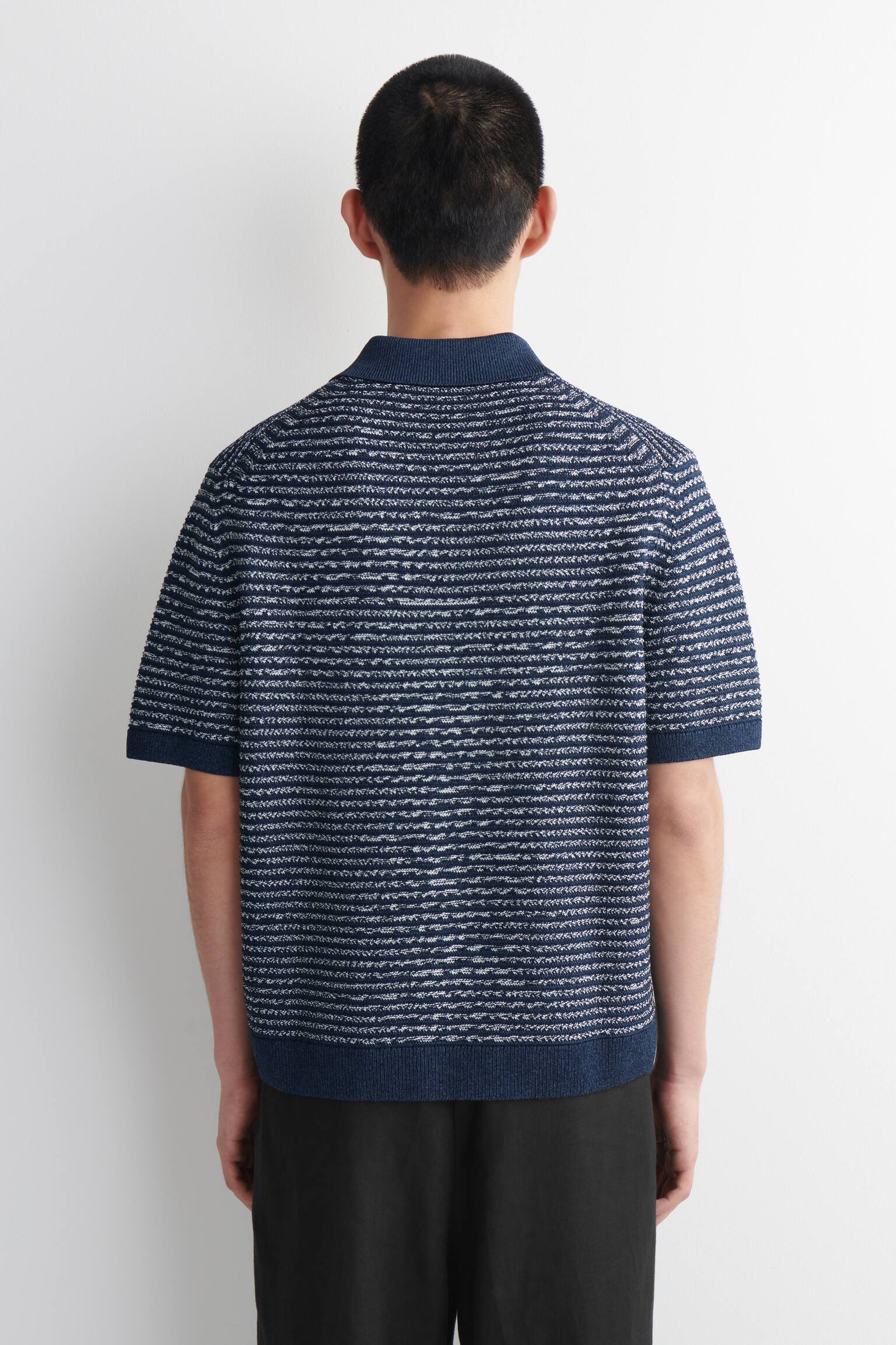 POLO CON LAVORAZIONE A MAGLIA APERTA - 7