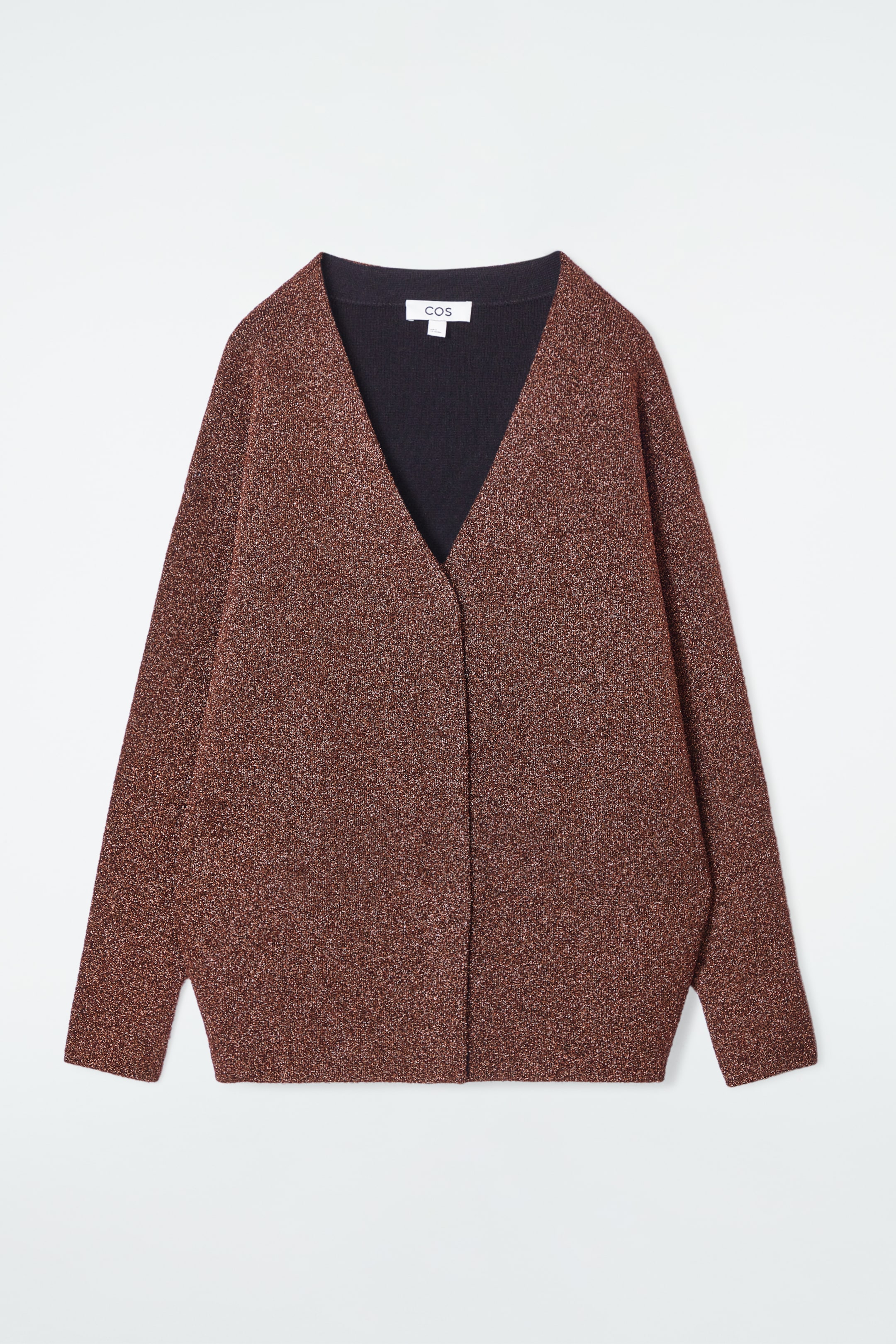 Grösseres Bild ansehen: GLITZERNDE STRICKJACKE AUS MERINOWOLLE  - MAHAGONI - DAMEN | H&M CH 6